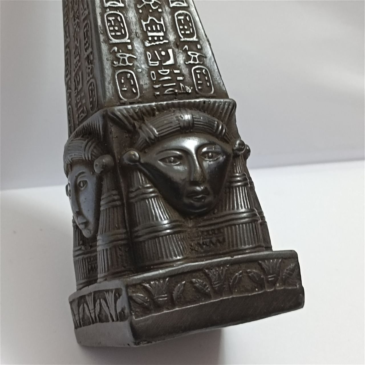 Handmade Egyptian obelisk statue with hieroglyphs ancient decor gift Size ONE SIZE - 5 Thumbnail
