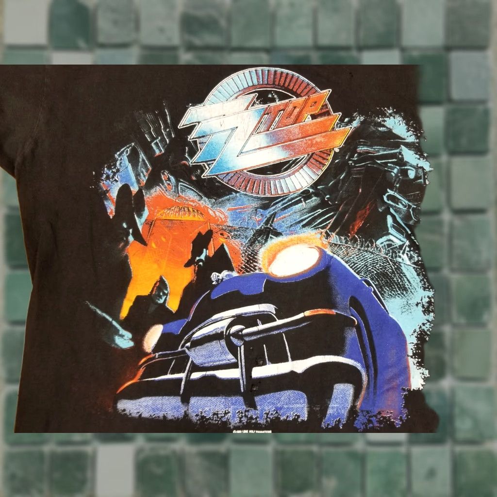 Vintage VINTAGE ZZTOP RECYCLER WORLD TOUR ROCK BAND TOUR T-SHIRT LARGE BLACK Cotton Men T-Shirt 91' 90s Concert Retro USA Size US L / EU 52-54 / 3 - 1 Thumbnail
