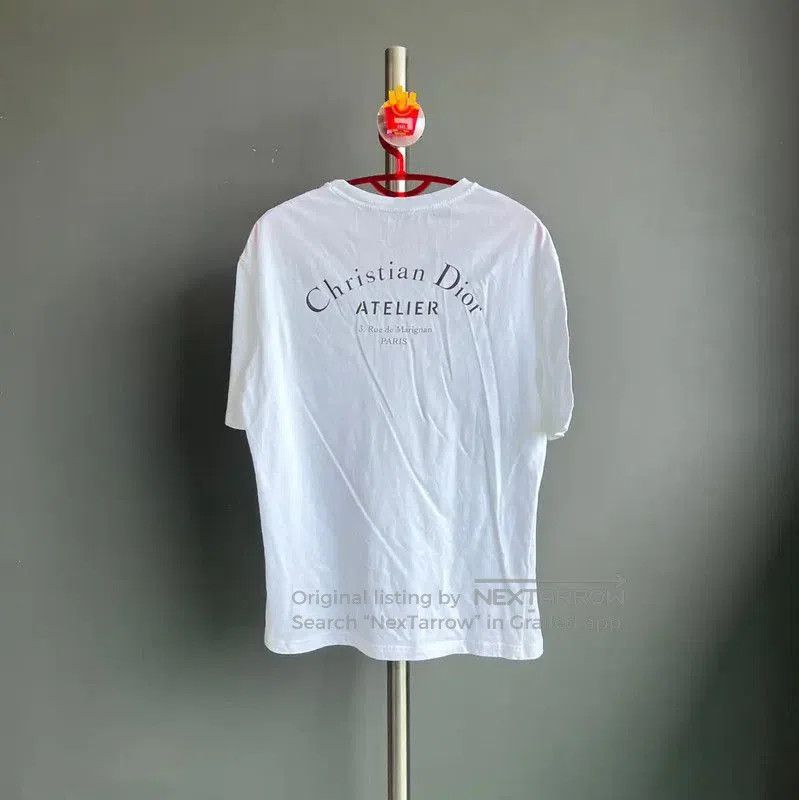 Dior Dior White Cotton Men's T-Shirt . Size US M / EU 48-50 / 2 - 2 Thumbnail