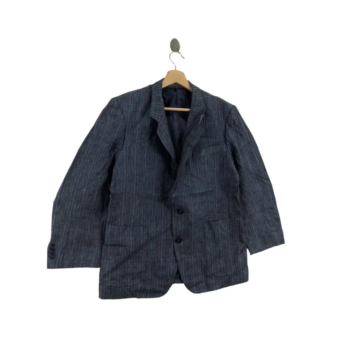 Lanvin Vintage 90’ LANVIN PARIS HERRINGBONE 2 Button Blazer Coat Size 38R - 3 Thumbnail