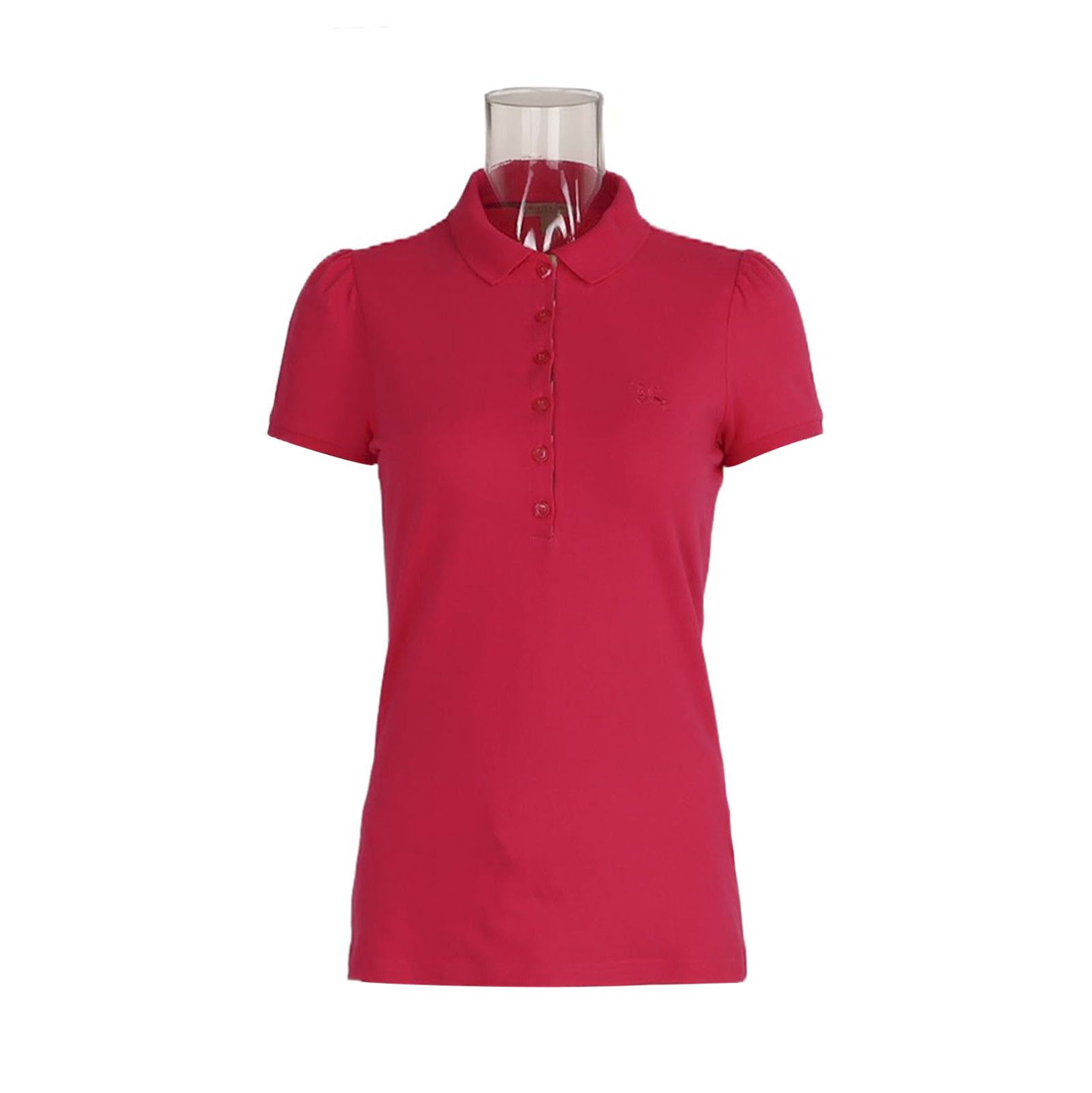 Burberry Burberry Embroidered Logo Polo Shirt in Red 0079 Size US M / EU 48-50 / 2 - 1 Thumbnail