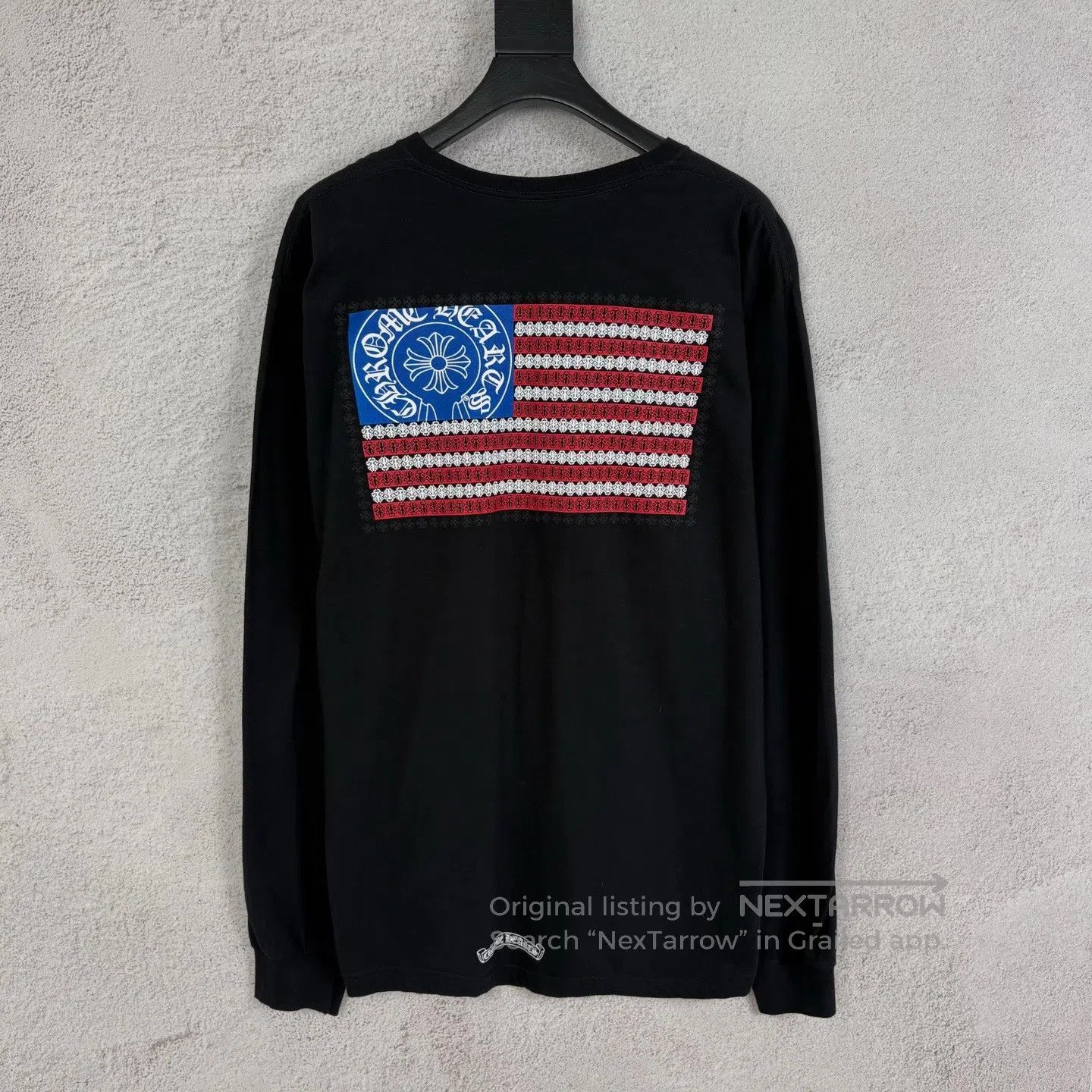 Chrome Hearts CHROME HEARTS American flag-printed long-sleeved T-shirt Size US XL / EU 56 / 4 - 2 Thumbnail