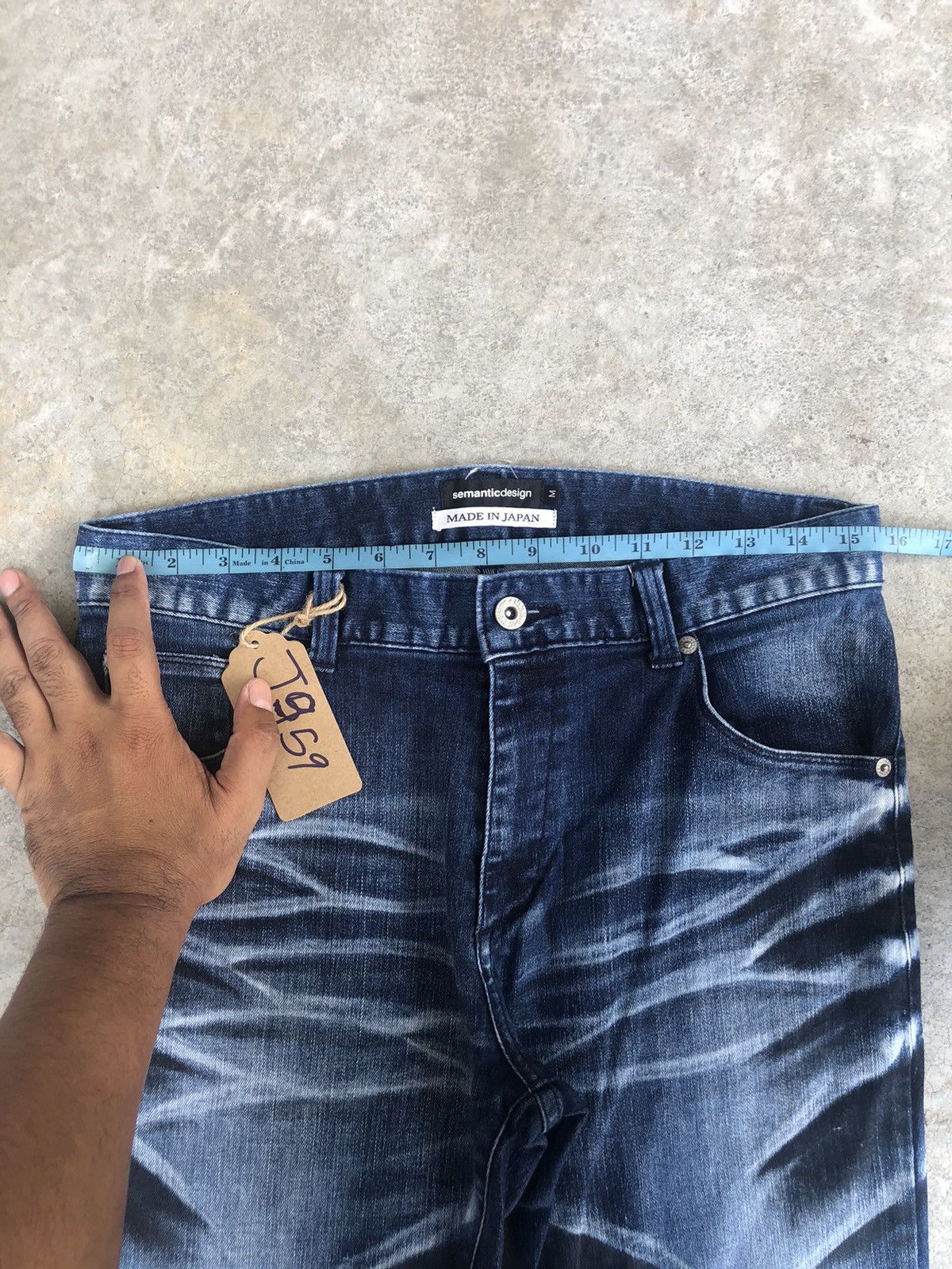 semanticdesign Japanese Semantic Design Flared Jeans Distressed Jeans Size US 31 - 17 Thumbnail