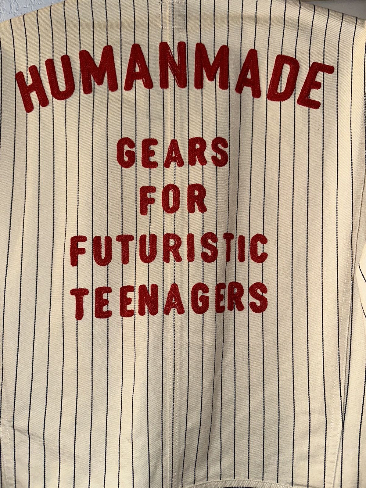 Human Made Human Made Pinstripe Coverall – Rare Size US 32 / EU 48 - 6 Thumbnail