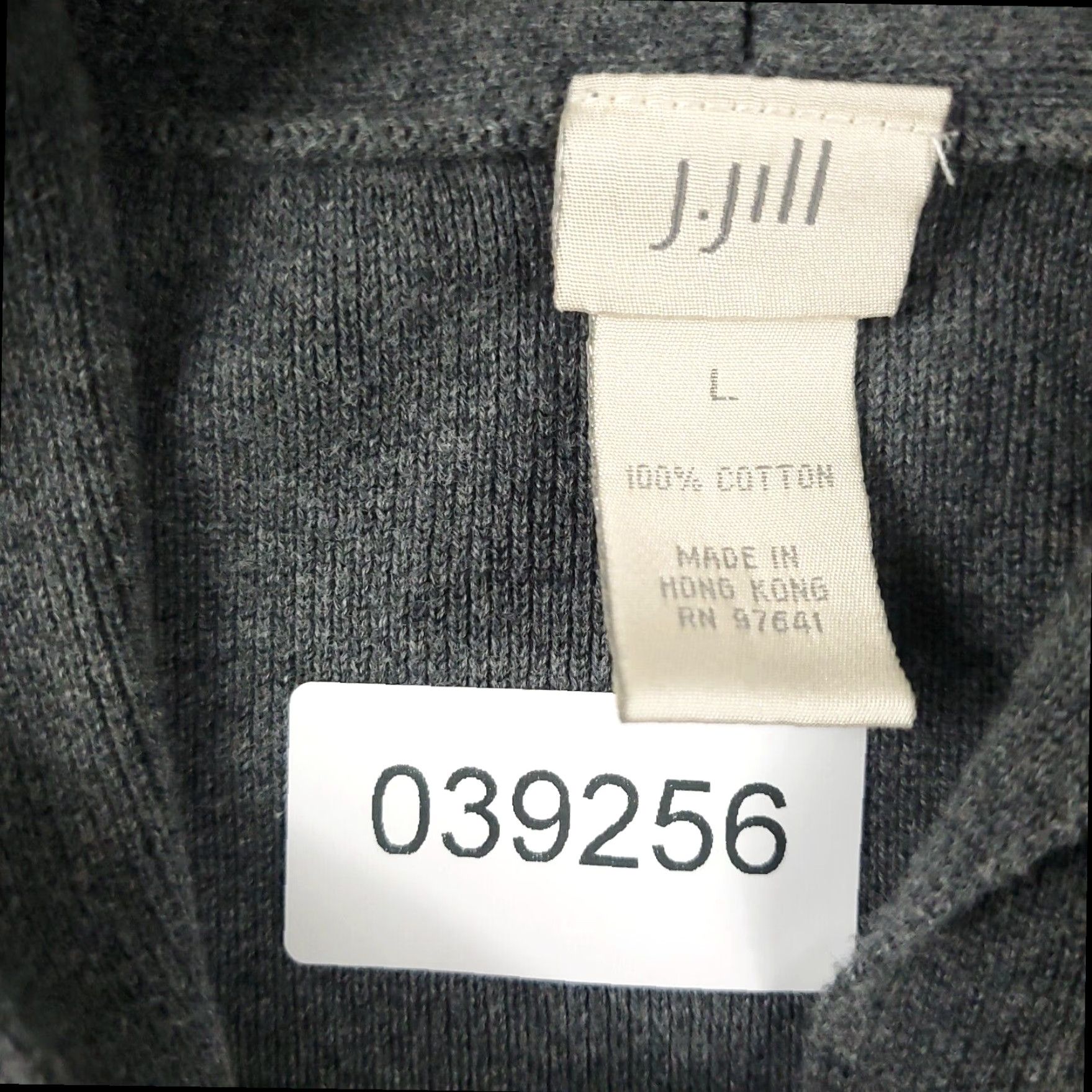 J. Jill J Jill Womens Large Gray Shawl Collar Cardigan Button Up Ladies Sweater Size L / US 10 / IT 46 - 8 Thumbnail