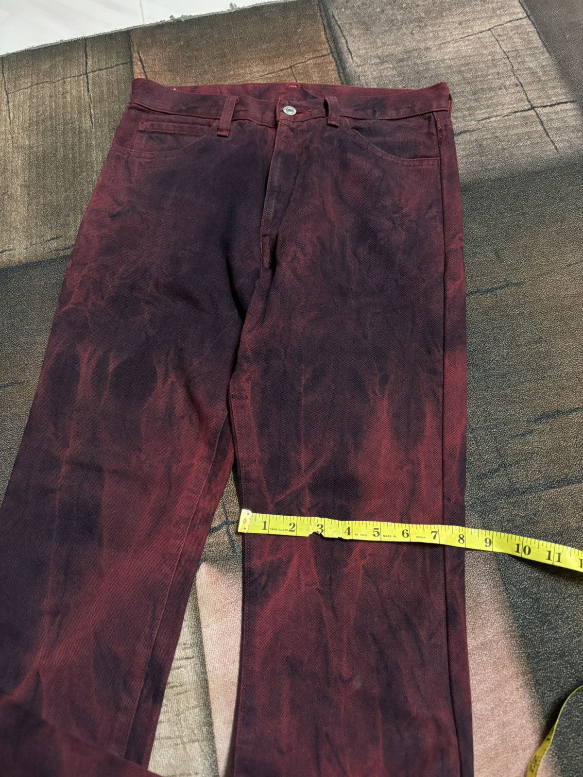 If Six Was Nine flare smoky red black bobson jeans japanese Size US 30 / EU 46 - 20 Thumbnail