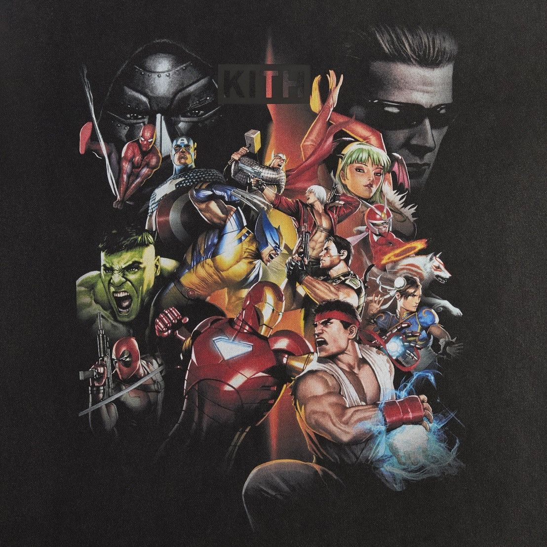 Kith × Marvel Comics Kith Marvel Ghost Rider Vintage Tee Black