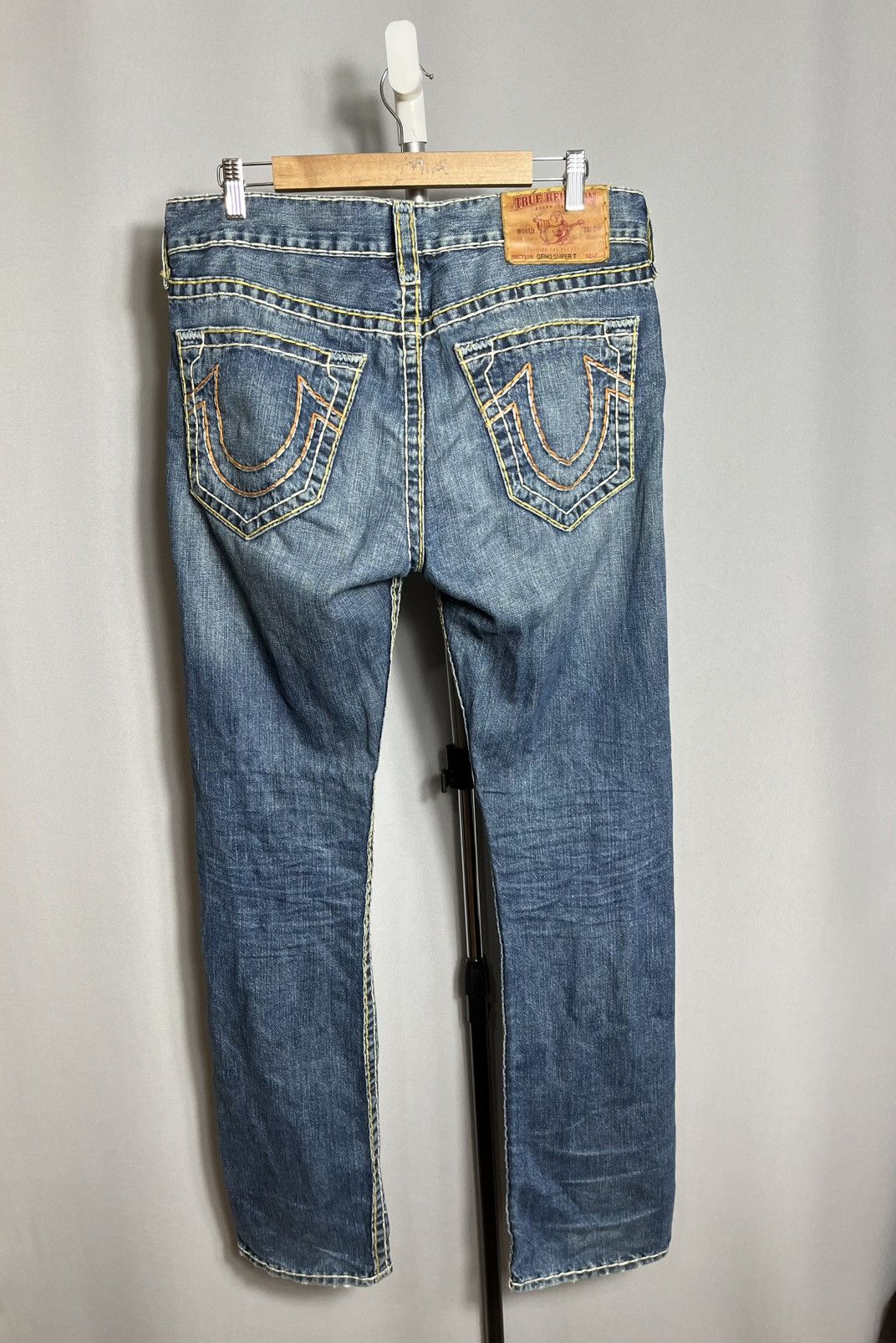 True Religion True Religion geno super t jeans denim mens vintage blue Size US 32 / EU 48 - 2 Thumbnail