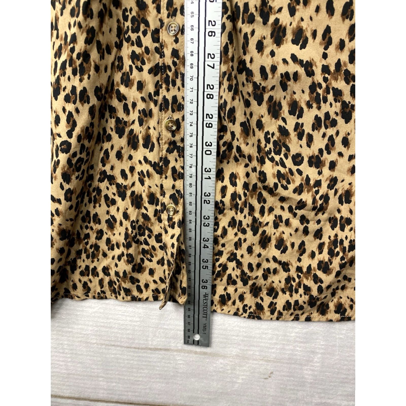 Vintage Time & Tru Dress XL 16/18 Animal Print Cheetah Boho Hippie Lightweight Flowy Dress Size XL / US 12-14 / IT 48-50 - 6 Thumbnail