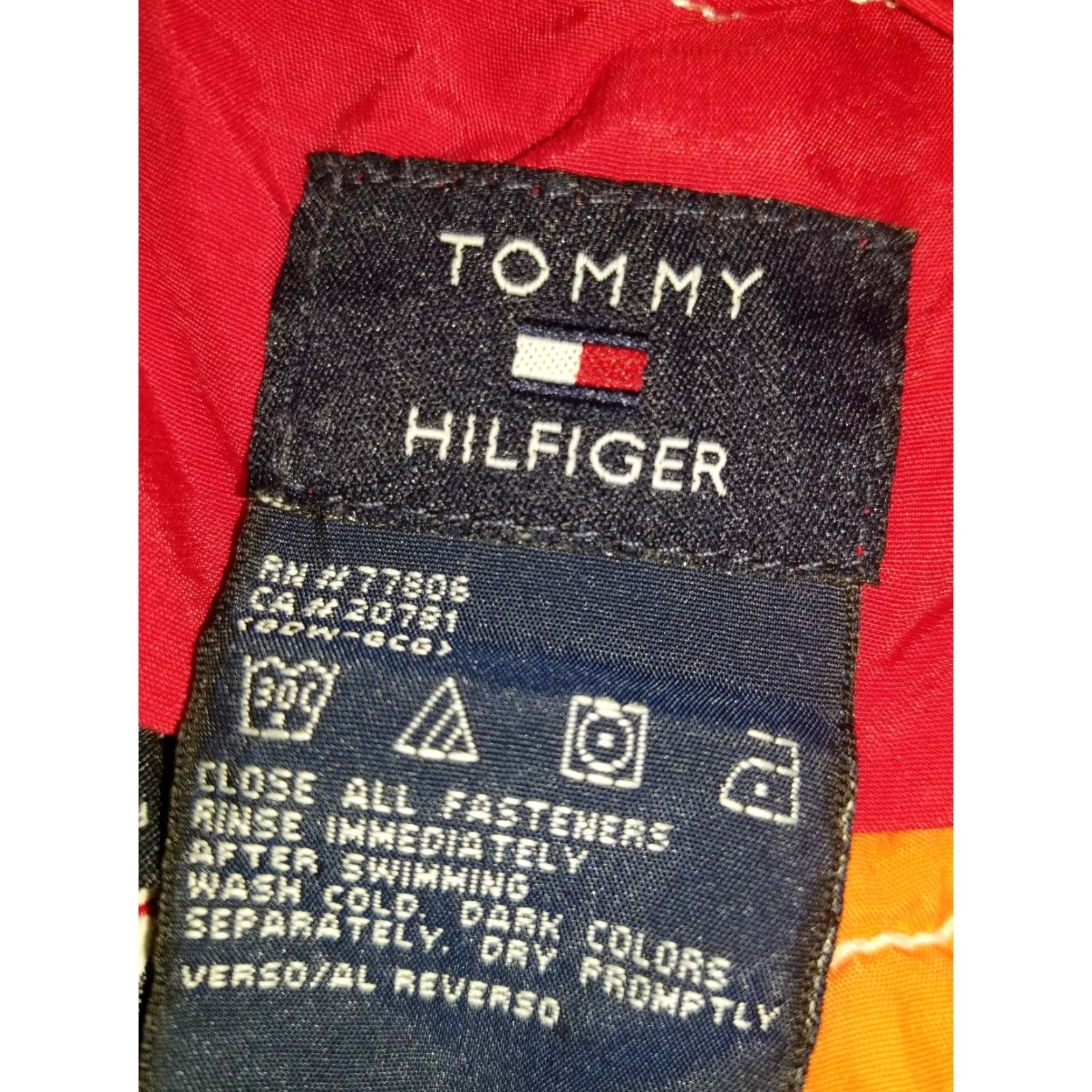 Tommy Hilfiger Tommy Hilfiger Board Shorts XL Red Swim Trunk Retro 00s Flag Logo Classic Size US 36 / EU 52 - 6 Thumbnail