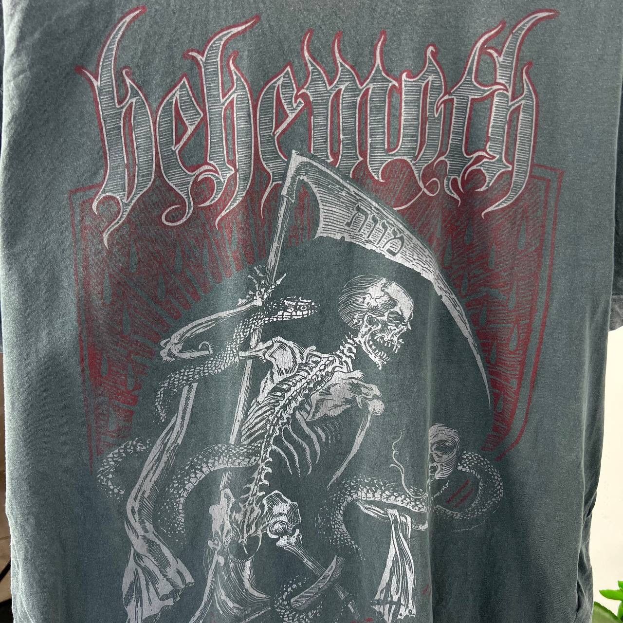 Band Tees Behemoth Garment Dued Metall Skeleton Gothic Rock Satanist Size US XL / EU 56 / 4 - 3 Thumbnail