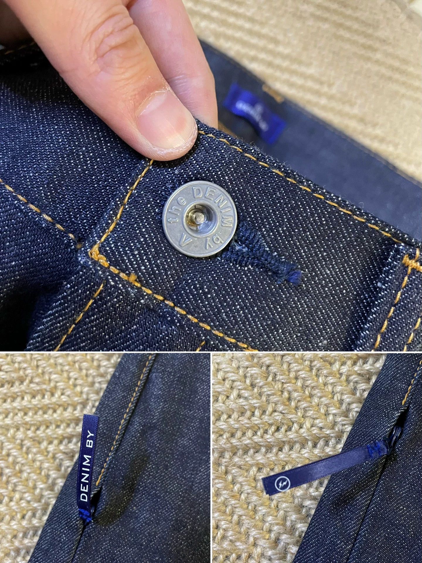 Vanquish VANQUISH & FRAGMENT Orange Flash Raw Denim Jeans W30 New Size US 30 / EU 46 - 5 Thumbnail