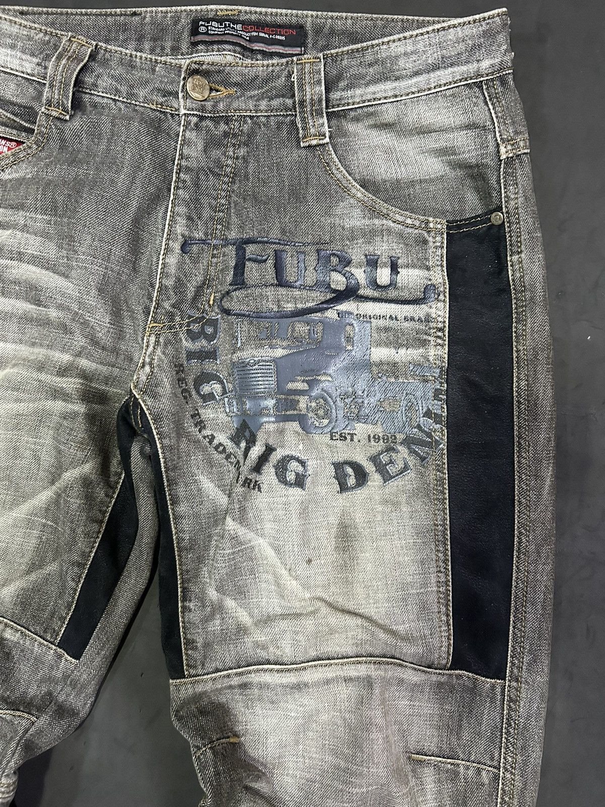 JNCO × Vintage Vintage Fubu Big Rig Denim Baggy Jeans Size US 41 - 2 Thumbnail