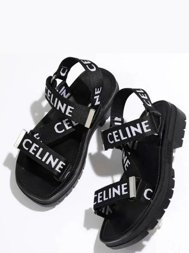 Celine o1bcso1str0625 345672208C Sandals in Black Size US 8 / IT 38 - 2 Thumbnail