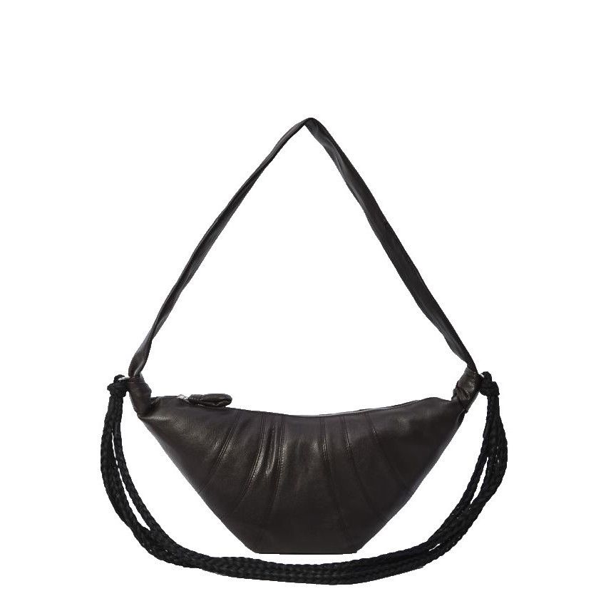 Lemaire LEMAIRE Braid Croissant Medium Brown Leather Shoulder Bag Ne Size ONE SIZE - 1 Thumbnail