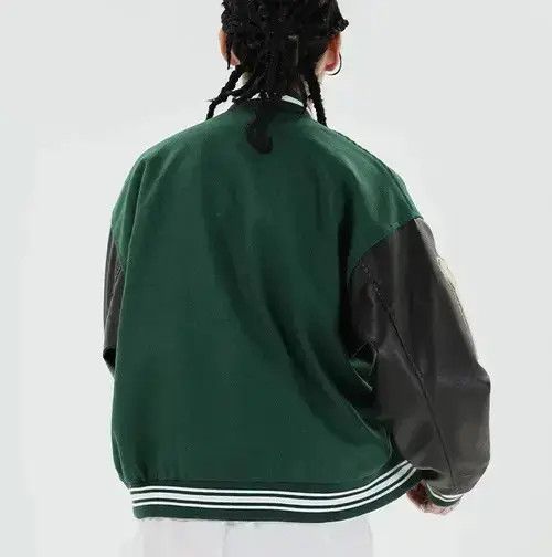 Other Skeleton Patchwork Graphic Embroidered Varsity Jacket y2k Size US L / EU 52-54 / 3 - 3 Thumbnail