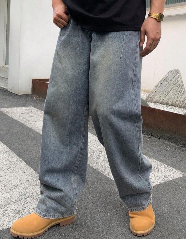 Jean Matsuda x Rieko Vintage Washed Baggy Jeans Size US 33 - 6 Thumbnail
