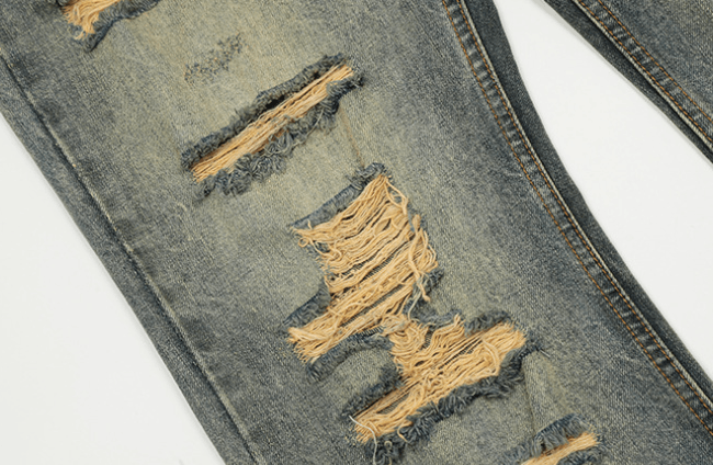 Japanese Brand × Jean Street oversize ripped vintage distressed jeans y2k Size US 32 / EU 48 - 5 Thumbnail