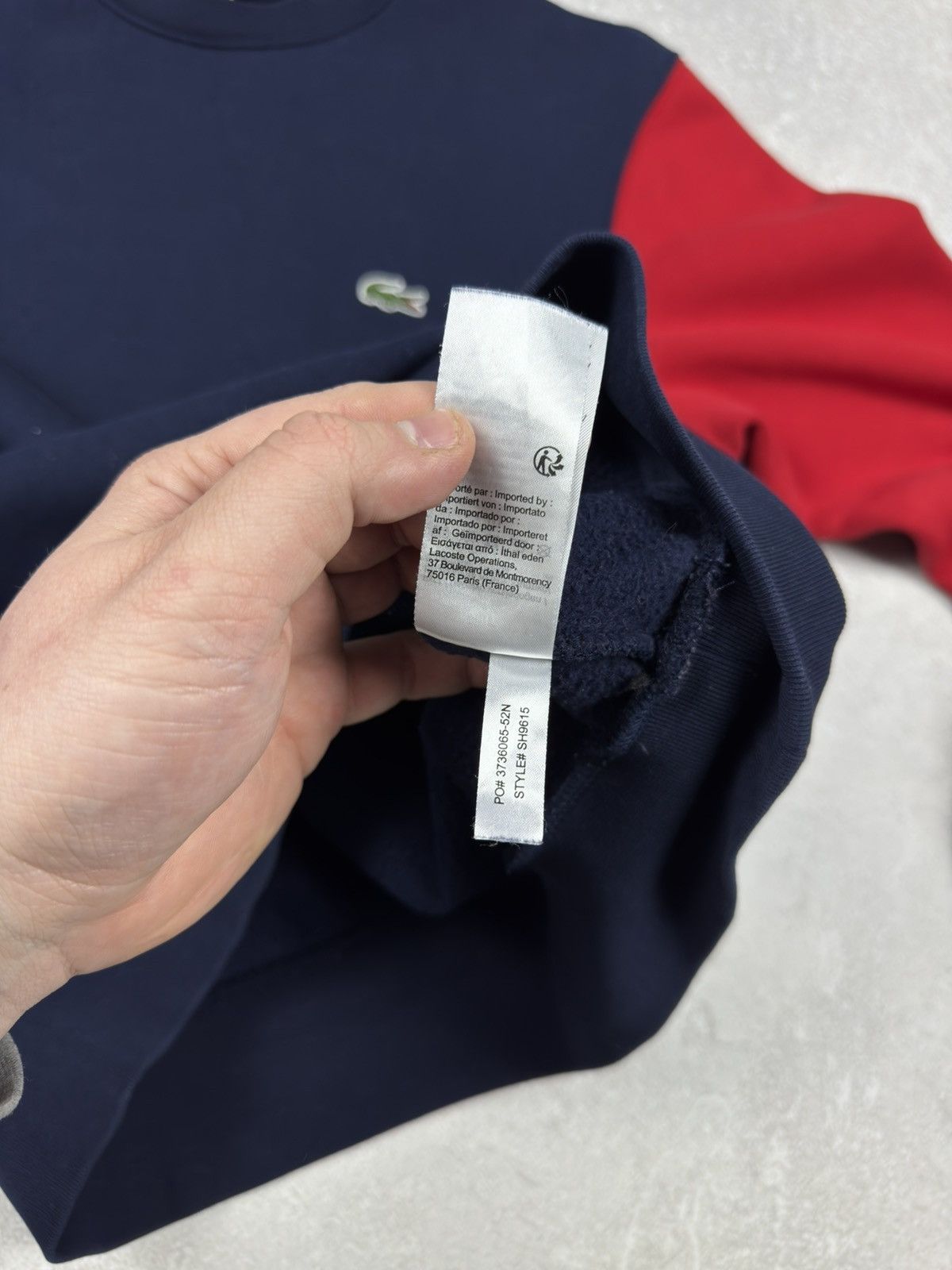 Lacoste Lacoste Mens Sweatshirt Colorblock Crew Neck size M Size US M / EU 48-50 / 2 - 8 Thumbnail