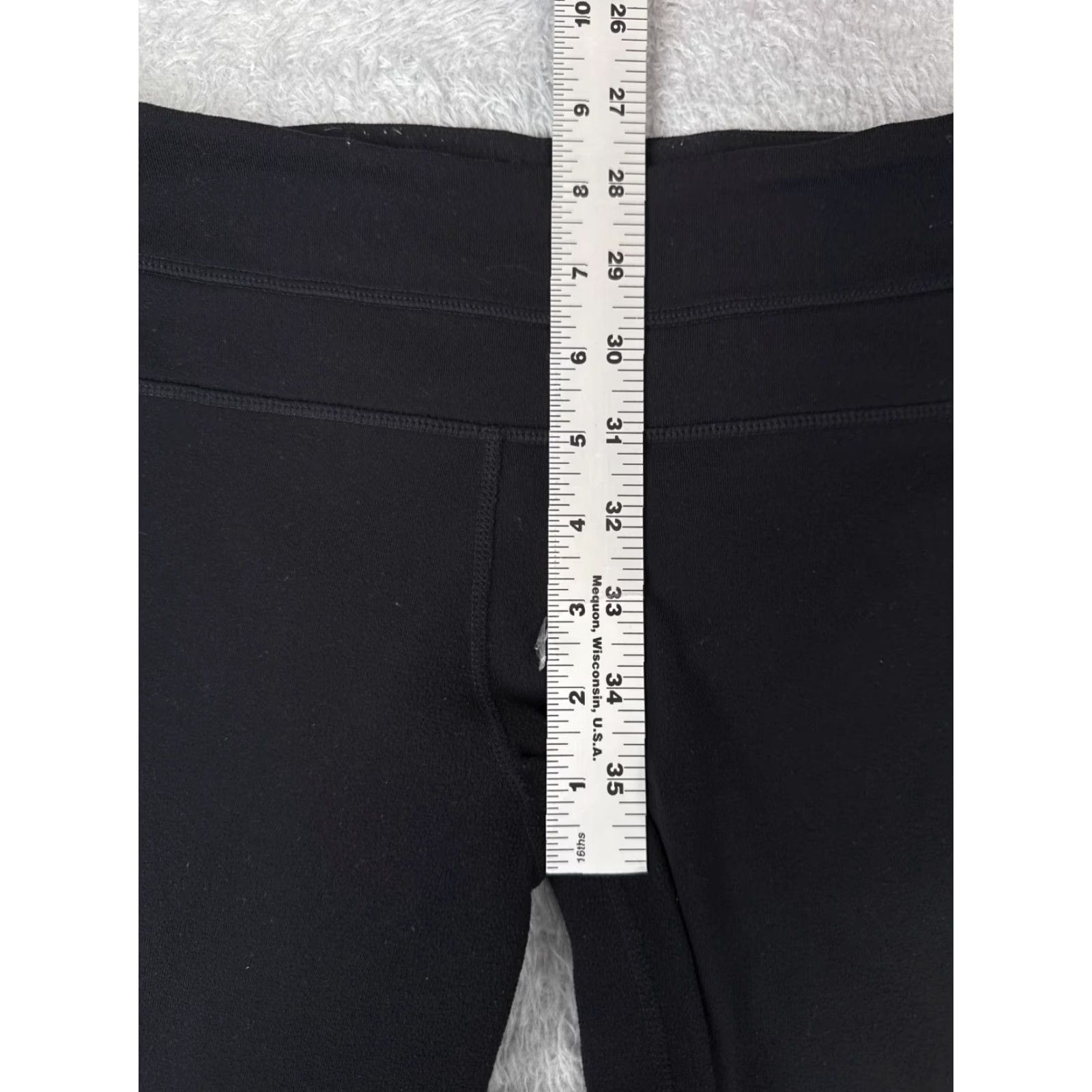 Lululemon Lululemon Pants Women 6 Black Wide-Leg Cropped 18" Inseam Yoga Casual Gym Luxtreme Pockets Zip Pocket Size 28" / US 6 / IT 42 - 7 Thumbnail