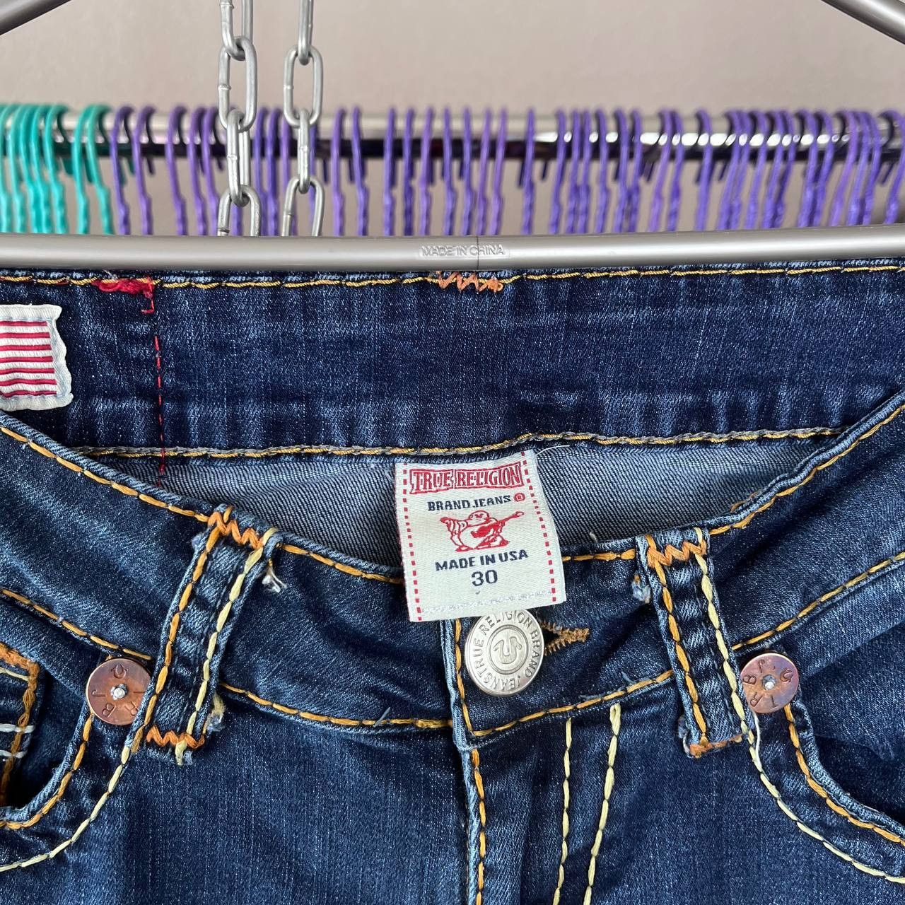 True Religion True Religion Becky Jeans Denim Pants Y2K Made in USA Size 30" / US 8 / IT 44 - 9 Thumbnail