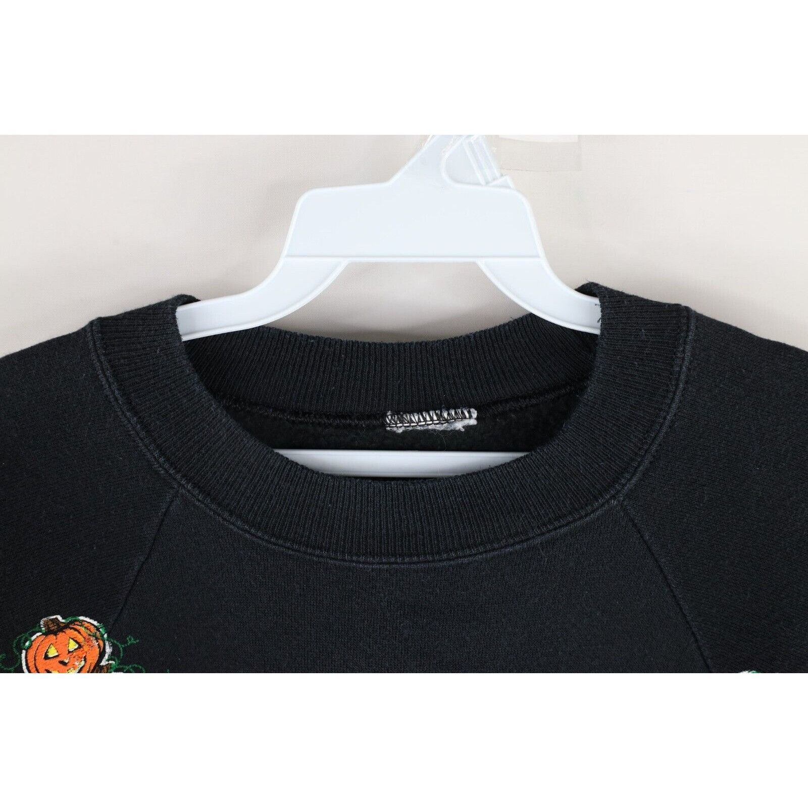 Vintage Vintage 90s Streetwear Happy Halloween Pumpkin Sweatshirt Size L / US 10 / IT 46 - 5 Thumbnail