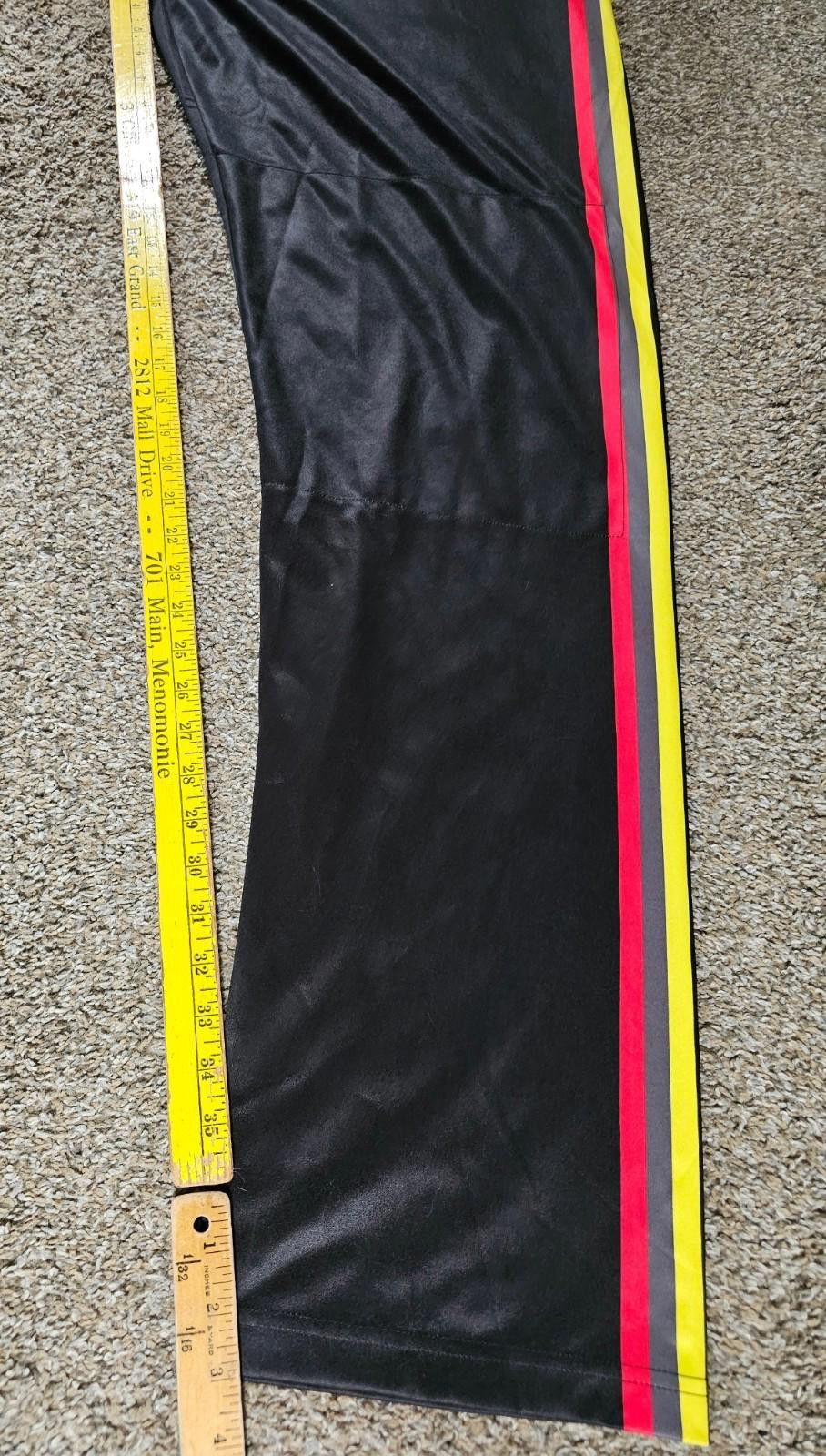 Diesel Black Gold SZN athletic pants size 42x38 Black With Red/yellow Stripes Size US 32 / EU 48 - 5 Thumbnail