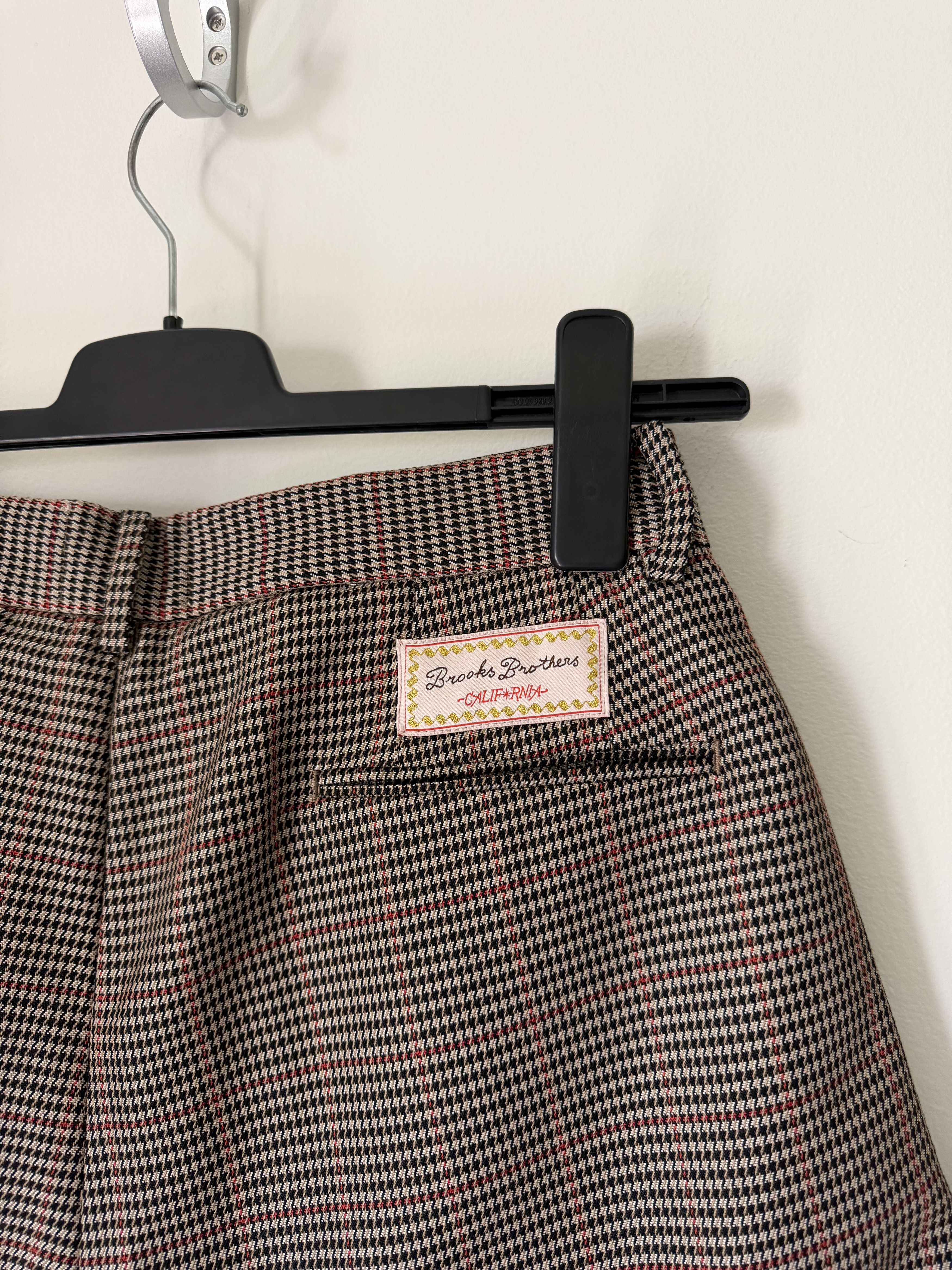 Brain Dead Brain Dead Brooks Brothers Houndstooth Pleated Shorts in Tan Size US 30 / EU 46 - 5 Thumbnail