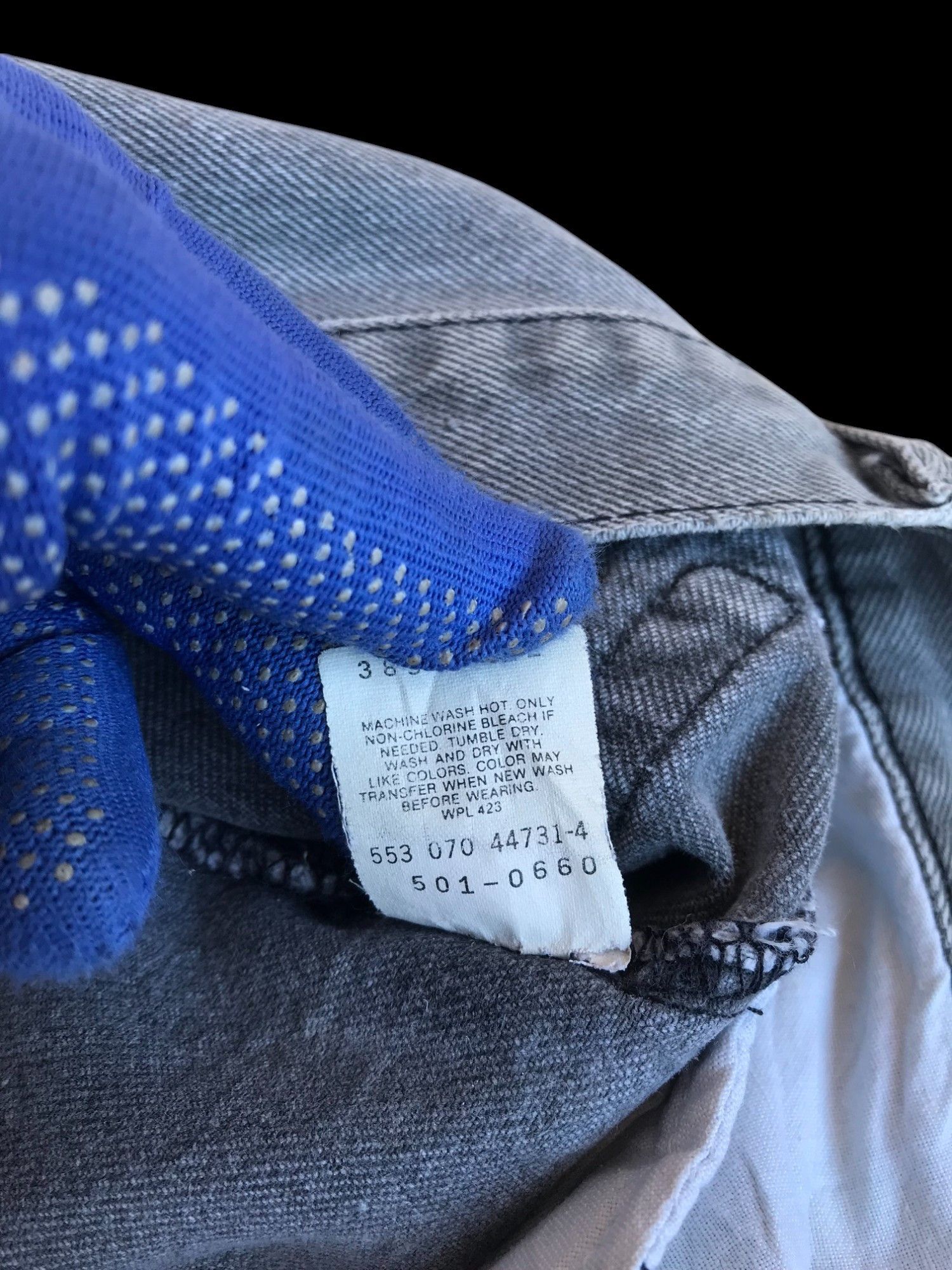 Levi's × Vintage W30x29 VINTAGE LEVIS 501 USA DIRTY DISTRESSED faded black Size US 30 / EU 46 - 15 Thumbnail