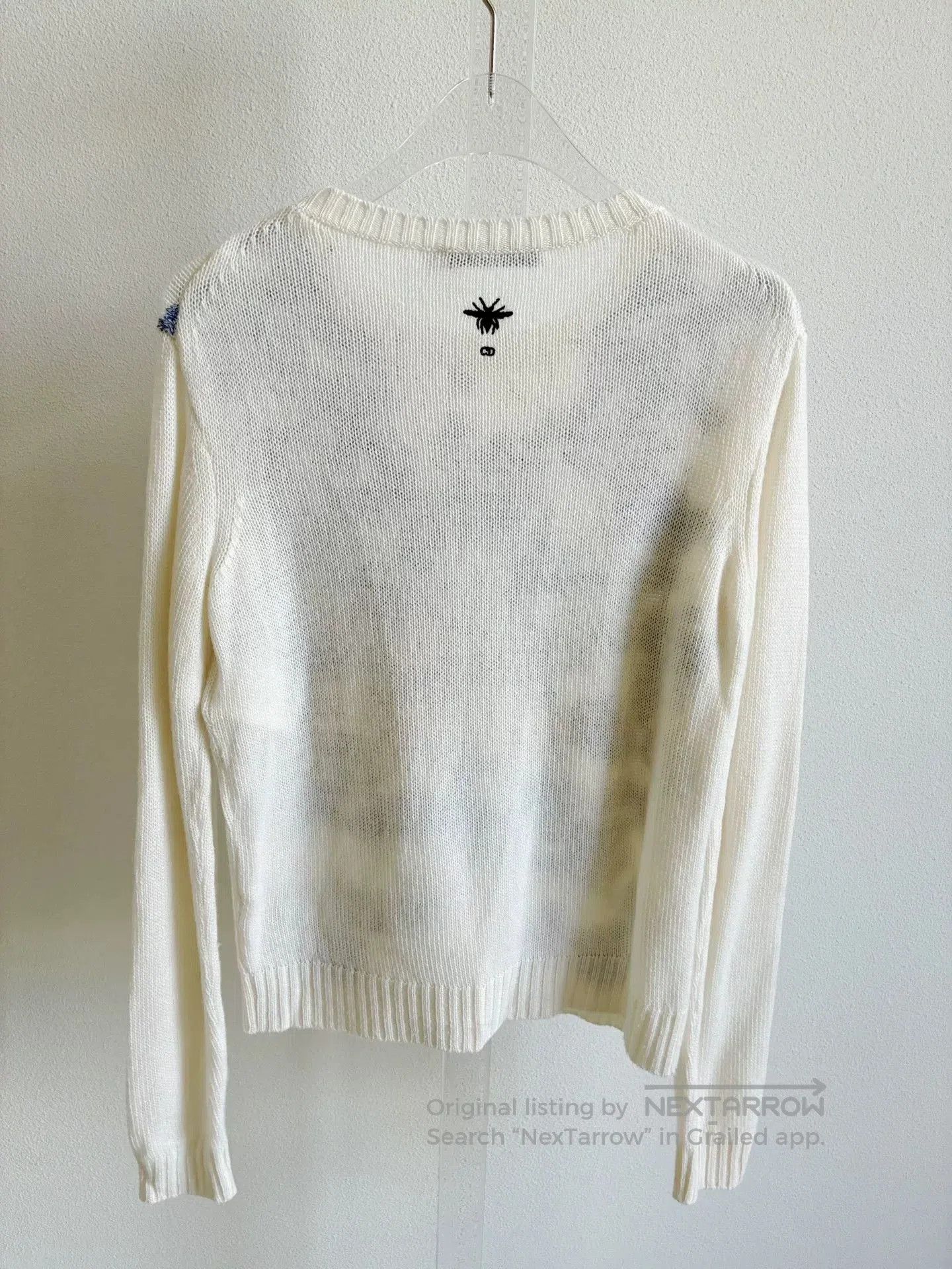 Dior Dior Limited Edition Embroidered Cashmere Sweater. Size XXS / US 00 / IT 34 - 3 Thumbnail