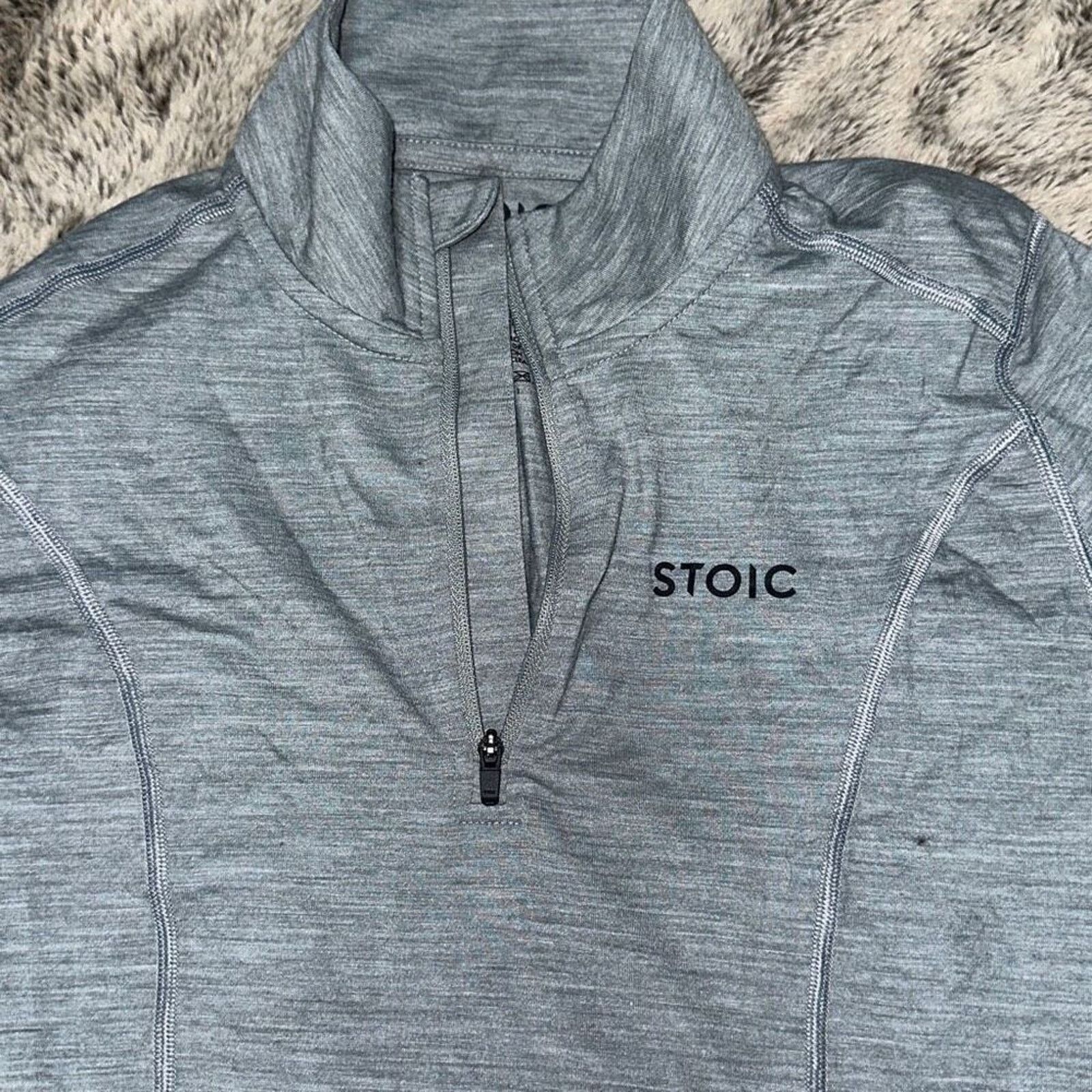 Stoic Stoic Gray Fitted Quarter Zip | Sz S Size S / US 4 / IT 40 - 3 Thumbnail