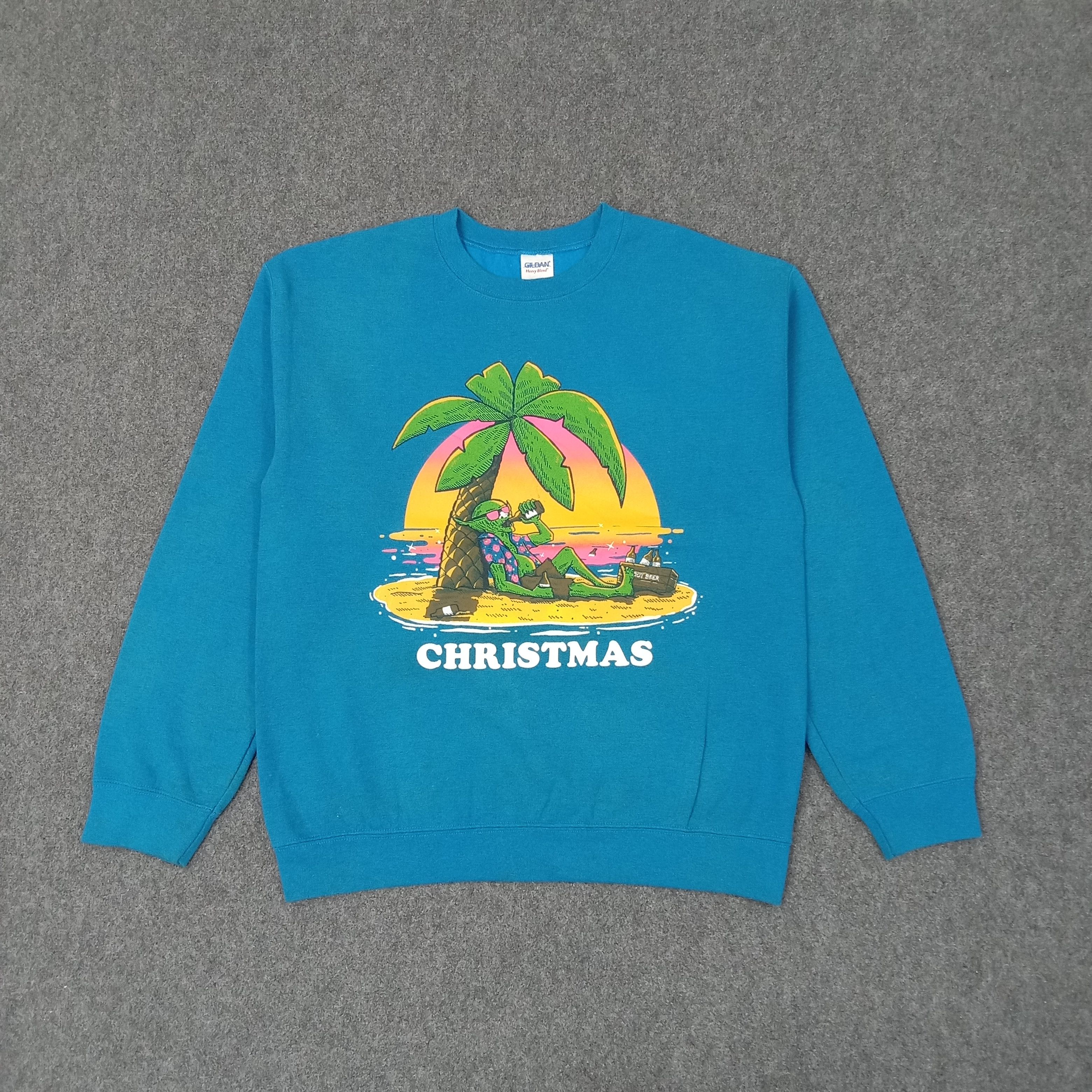 Vintage Christmas Gildan Heavy Blend Sweatshirt C255N17 Size US M / EU 48-50 / 2 - 1 Thumbnail