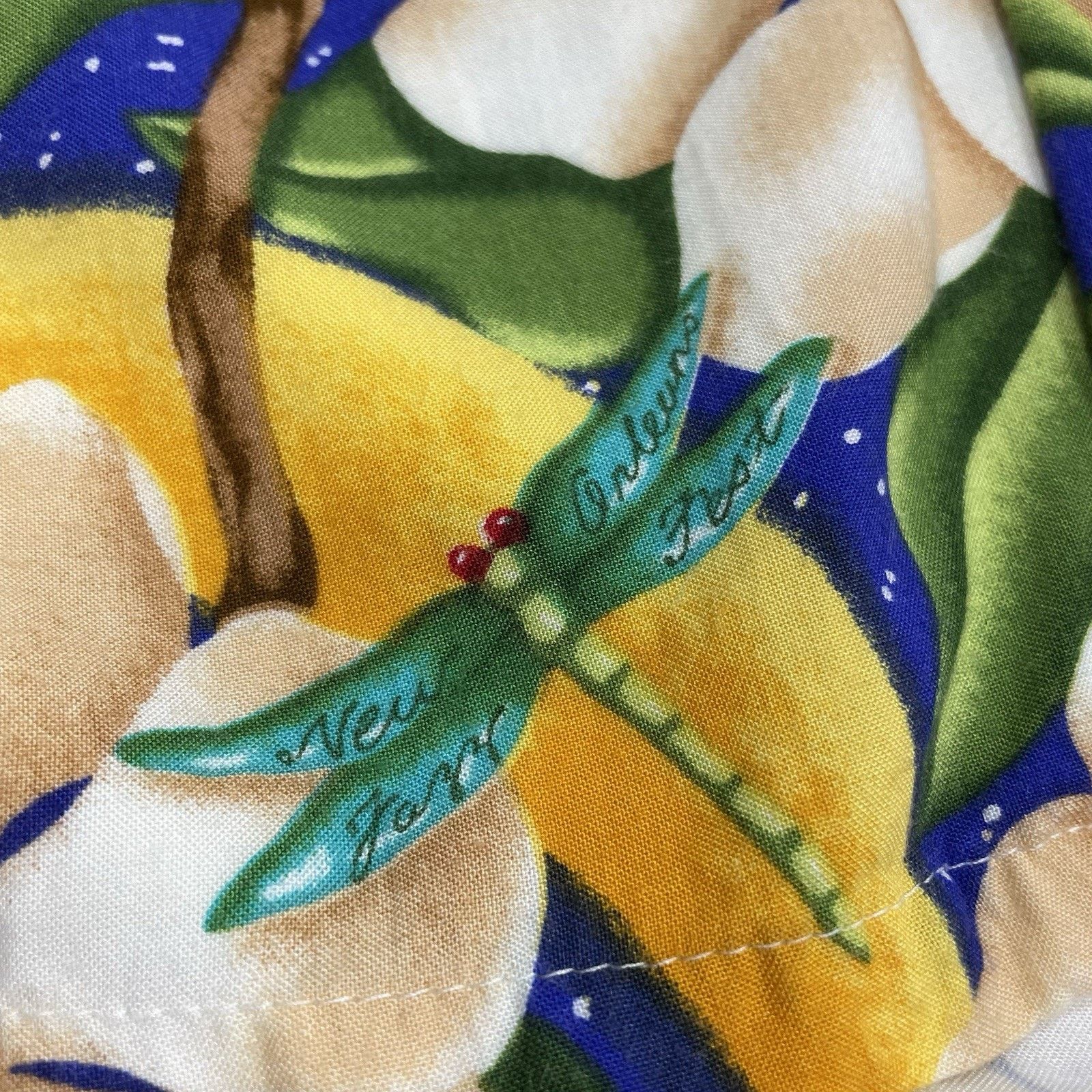 Reyn Spooner Bayou Wear Shirt Men’s S Magnolia Dragonfly Jazz Fest Rayon Size US S / EU 44-46 / 1 - 2 Thumbnail