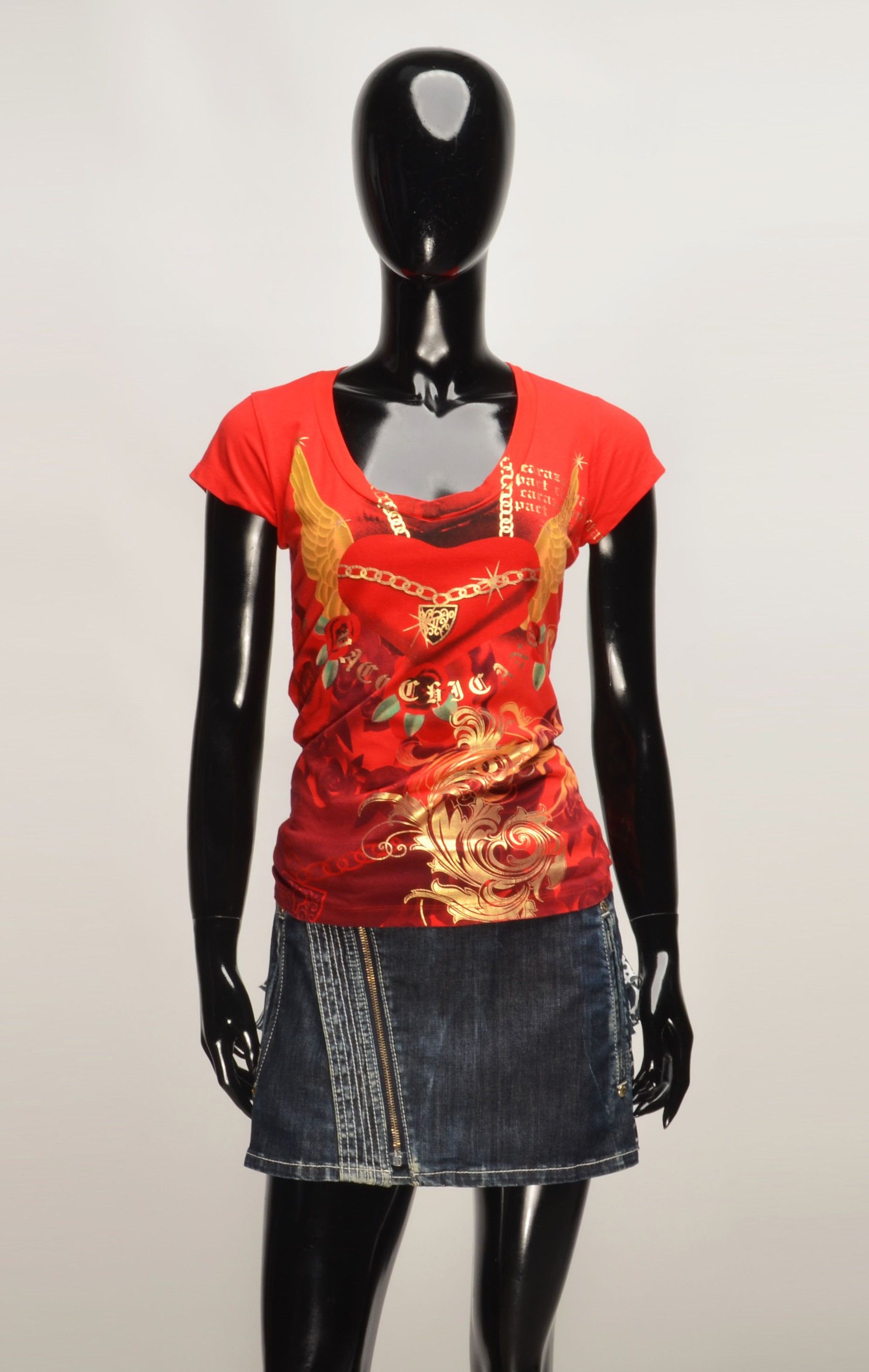 Christian Audigier Paco Chicano by Christian Audigier Y2K Tattoo Glam Top Size S / US 4 / IT 40 - 1 Thumbnail