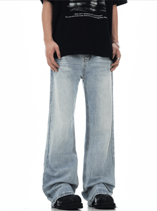 Japanese Brand × Vintage Retro washed simple versatile casual flared jeans Size US 32 / EU 48 - 3 Thumbnail