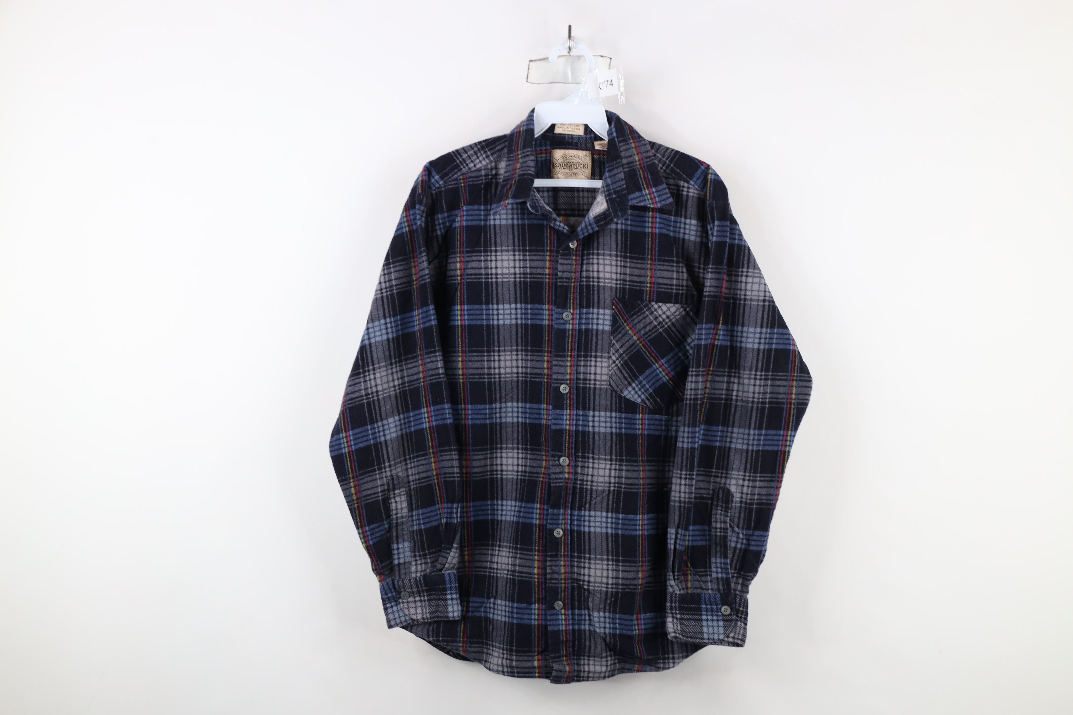 Vintage Vintage 90s Streetwear Rainbow Plaid Flannel Button Shirt Size US S / EU 44-46 / 1 - 1 Thumbnail