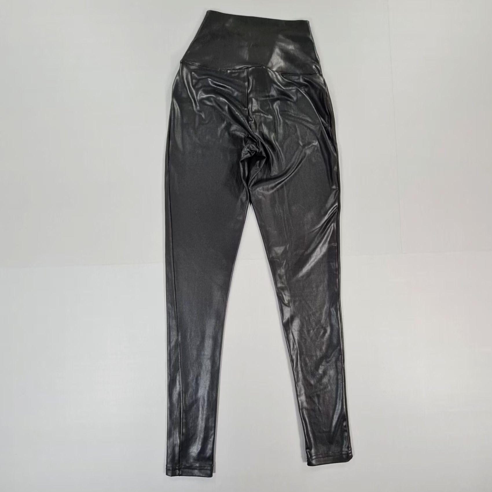 Vintage Mint Velvet Leggings Womens XS Black Polyester High Rise Ankle Elastic Waist Stretch Size 26" / US 2 / IT 38 - 5 Thumbnail