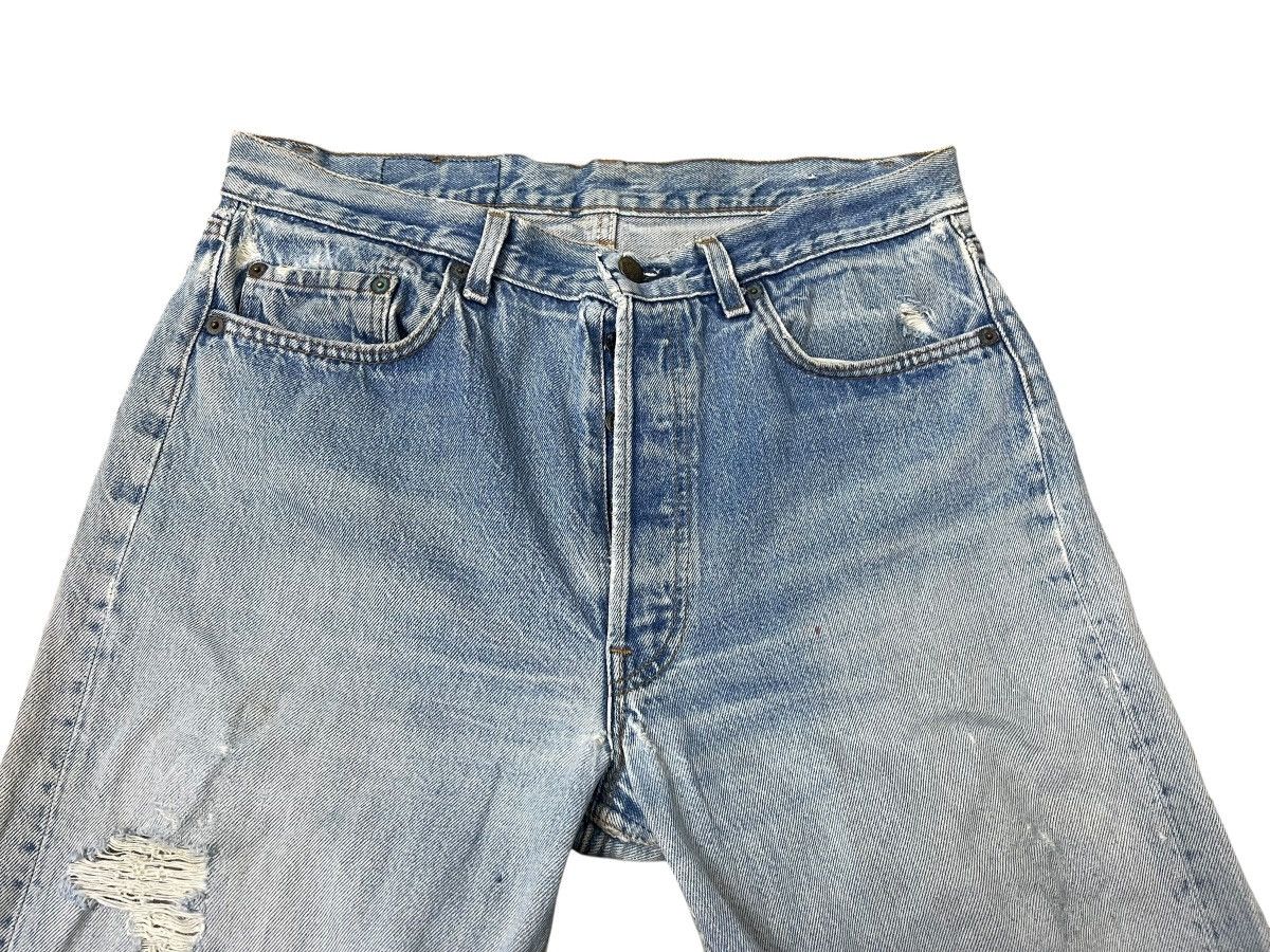 Levi's Vintage Levis 501 Jeans Faded Distressed Streetwear Size US 34 / EU 50 - 5 Thumbnail