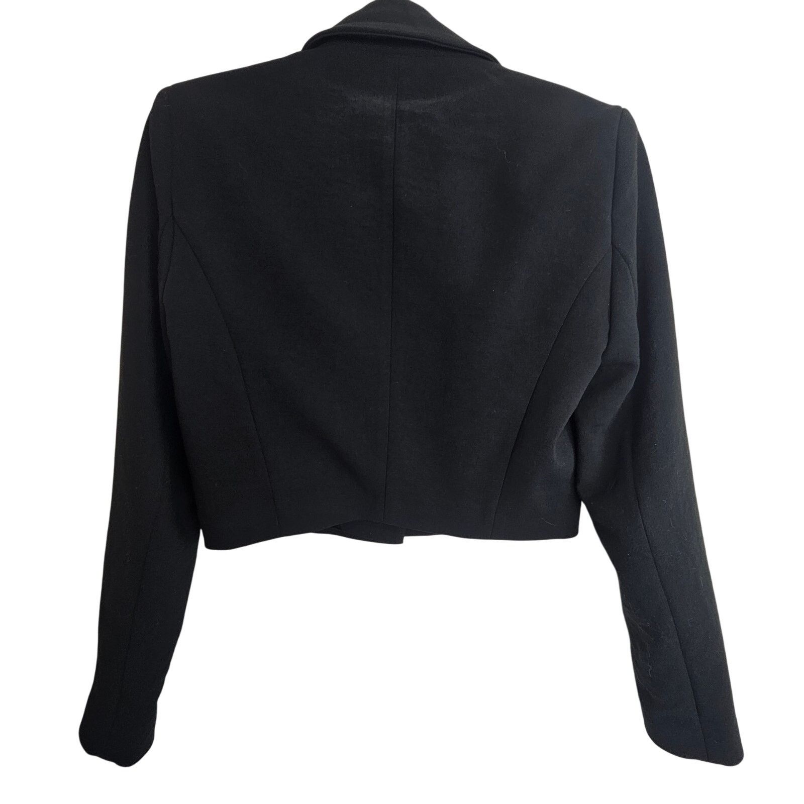 Abercrombie & Fitch Abercrombie & Fitch Womens Premium Cropped Crepe Blazer XS Size XS / US 0-2 / IT 36-38 - 8 Thumbnail
