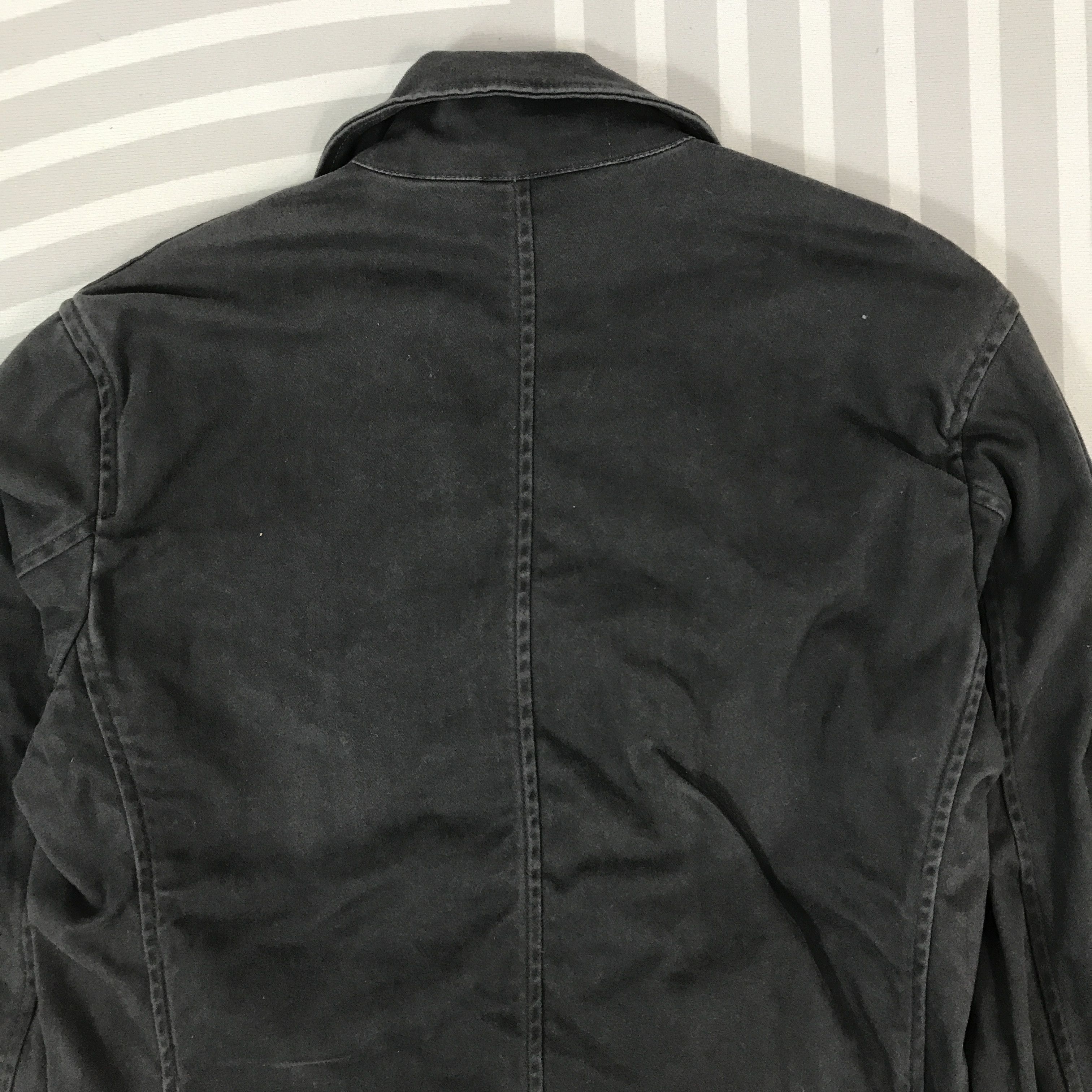 Japanese Brand × Vintage D'Homme Black Faded style Double collar Bono Jacket Size US M / EU 48-50 / 2 - 4 Thumbnail