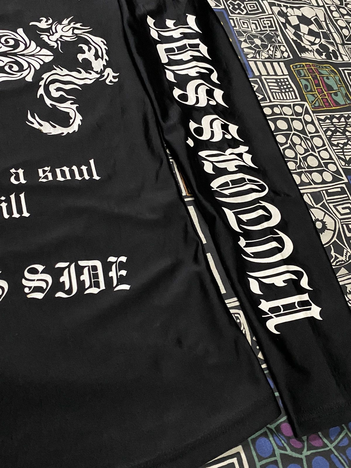 14th Addiction × Japanese Brand × Le Grande Bleu (L.G.B.) Body Maker Chrome Cross Polyster Longsleeve T shirt Size US S / EU 44-46 / 1 - 11 Thumbnail