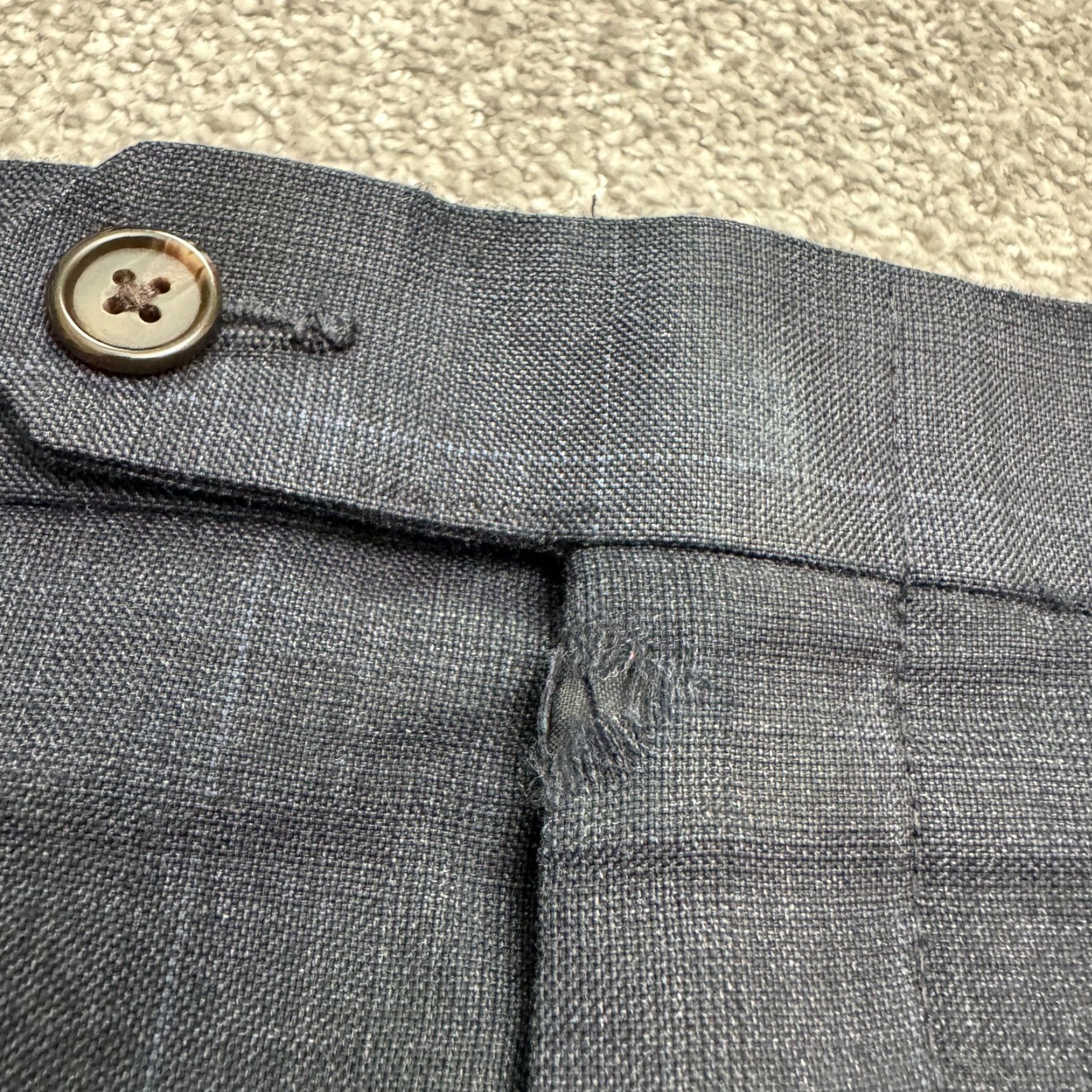 Ralph Lauren Vintage Ralph Lauren Wool Dress Pants Mens 38x29 Blue Slim Straight Business Casual Classic Designer Size US 38 / EU 54 - 6 Thumbnail