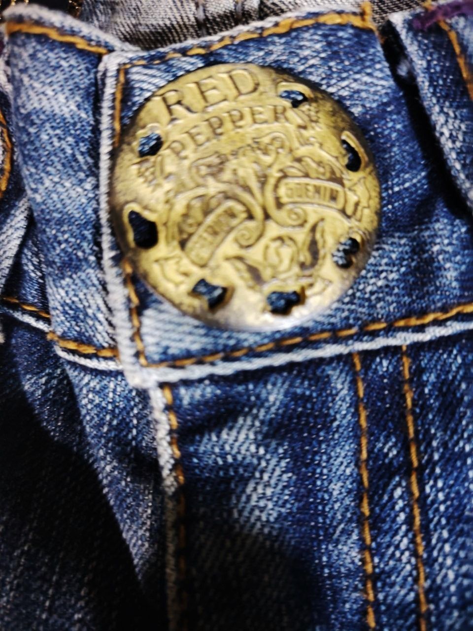 Japanese Brand Red Pepper Y2K Flare Distressed Jeans W30 (25) Size US 30 / EU 46 - 4 Thumbnail