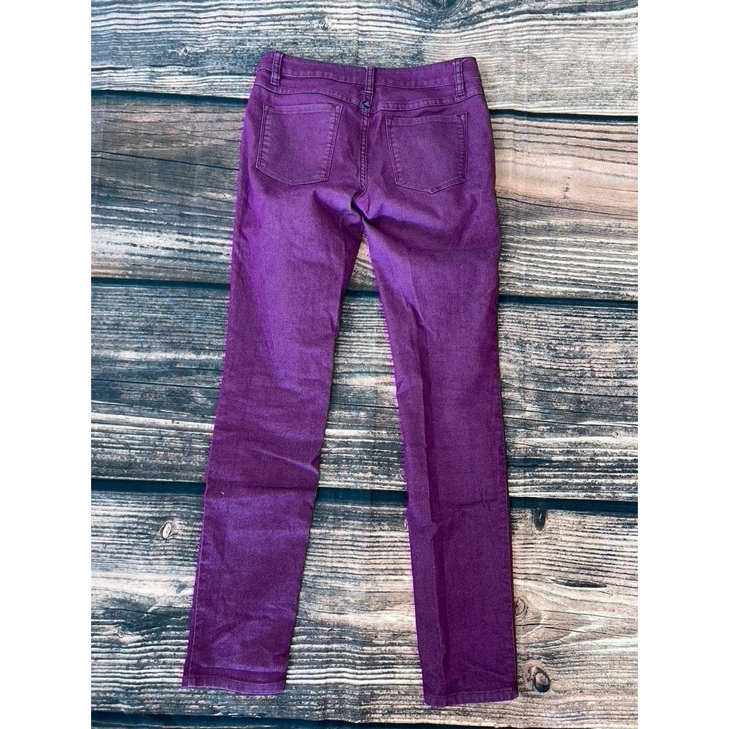 Prana PrAna Women's Purple Skinny Jeans Size 2 Mid-Rise Size 26" / US 2 / IT 38 - 3 Thumbnail