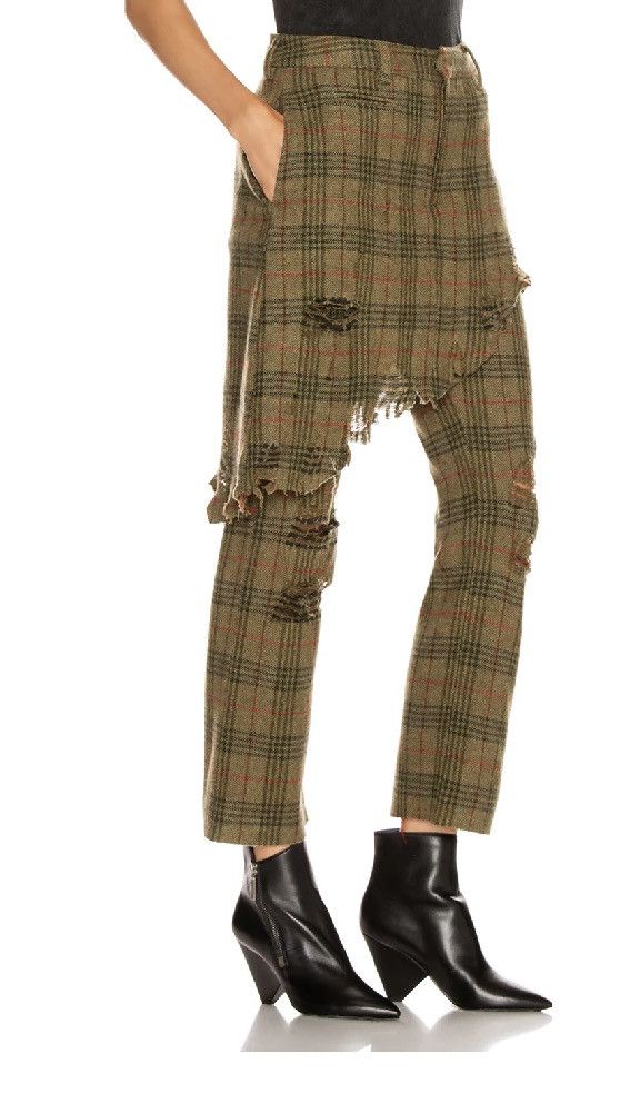 R13 R13 green tartan wool trousers Size US 30 / EU 46 - 1 Thumbnail