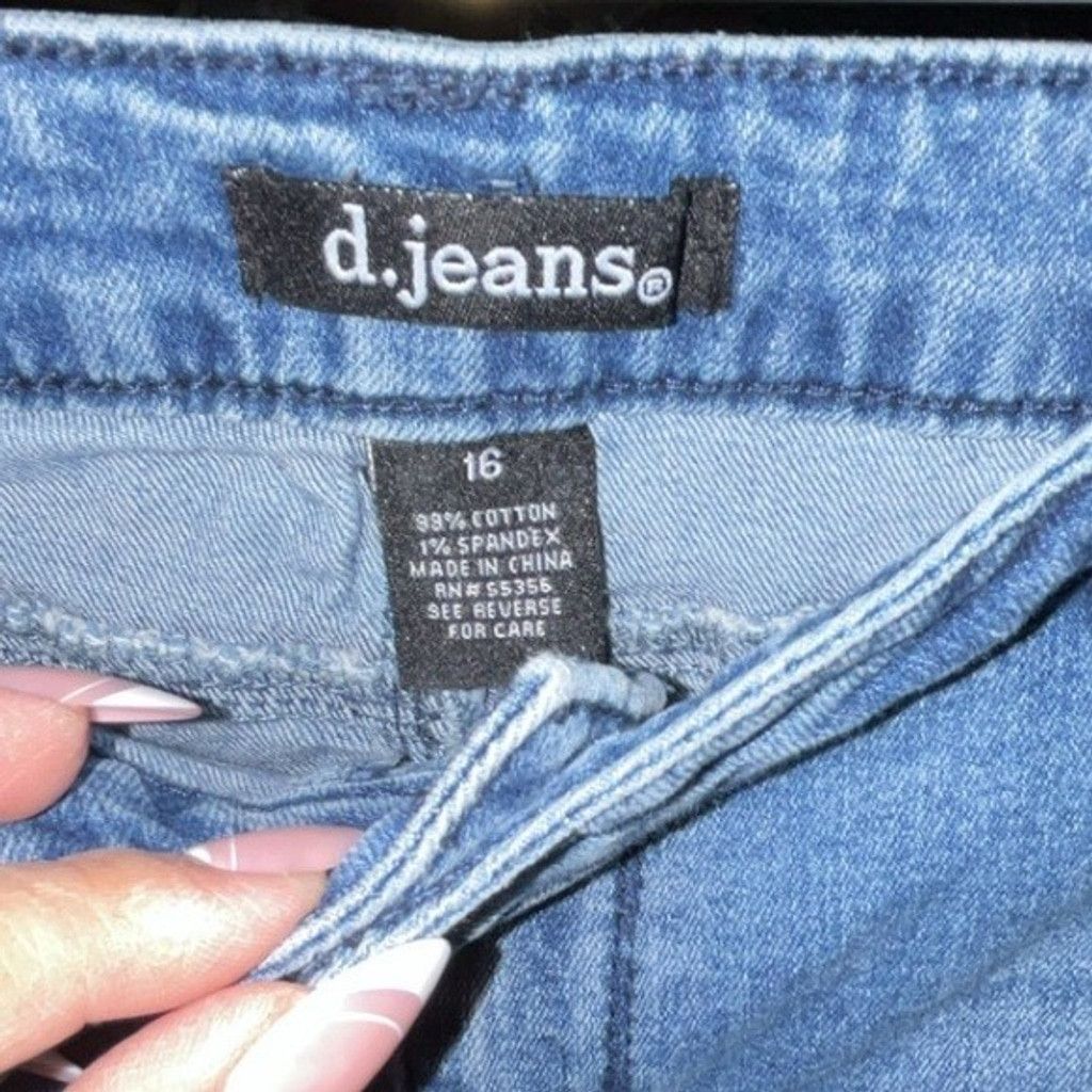 Other d jeans womens distressed and stained blue jeans Size 38" / US 16 / IT 52 - 1 Thumbnail