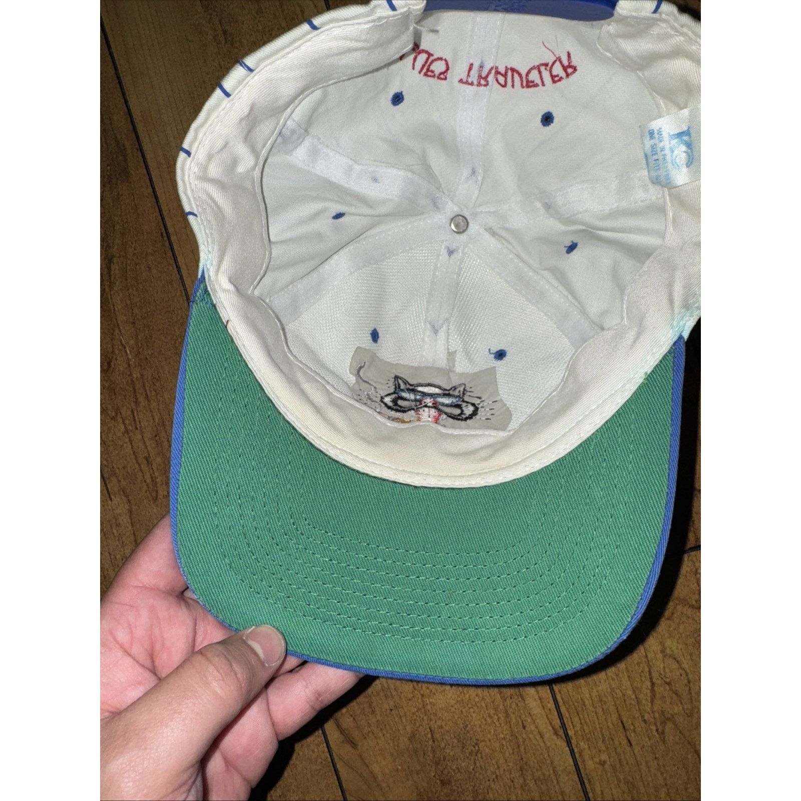 Vintage Blues Traveler Smoking Cat Pint Striped SnapBack Hat Vintage Size ONE SIZE - 6 Thumbnail