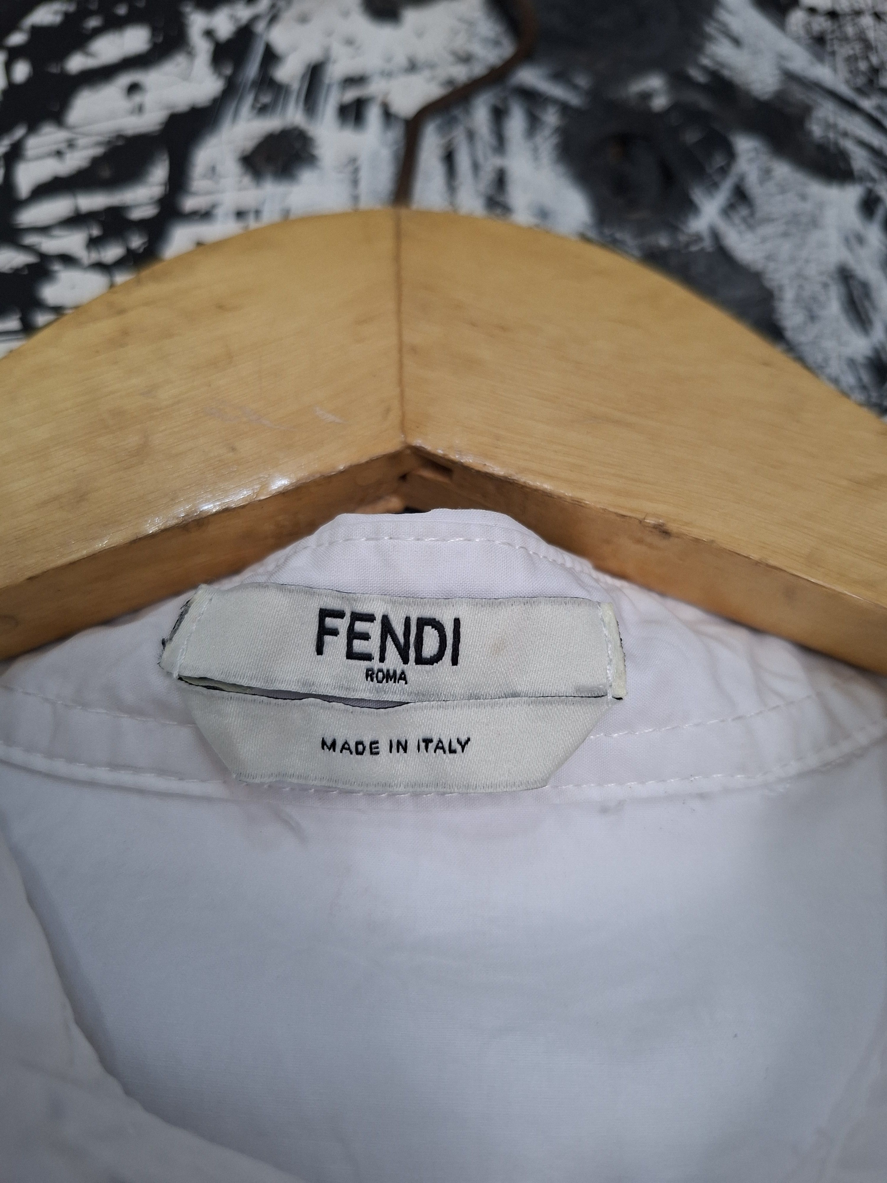 Fendi FENDI ROMA SS 2019 COLLECTION UTILITY BUTTON UP SHIRT Size M / US 6-8 / IT 42-44 - 8 Thumbnail