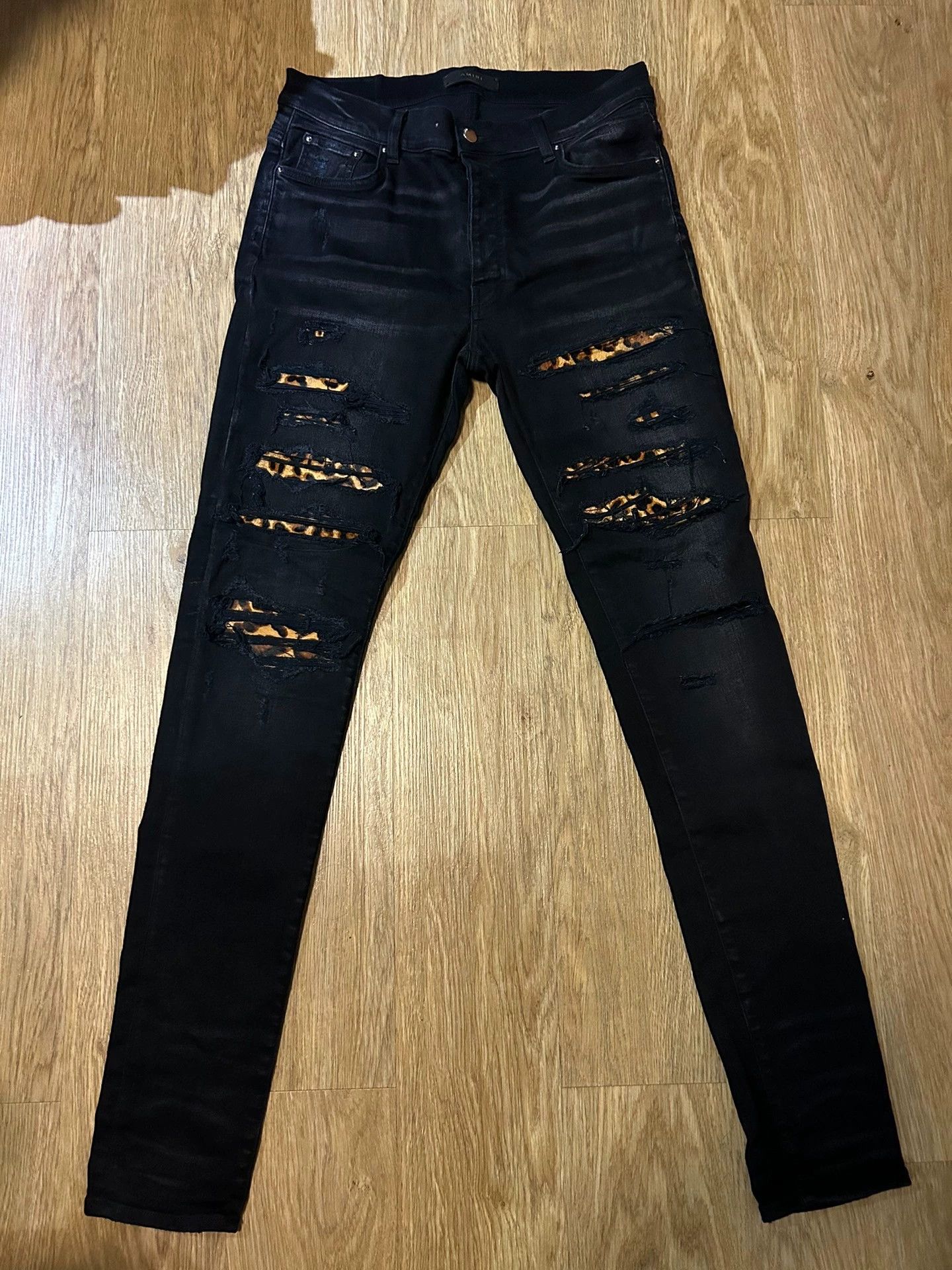 Amiri Amiri mx1 Leopard jeans - -DMC Size US 34 / EU 50 - 1 Thumbnail