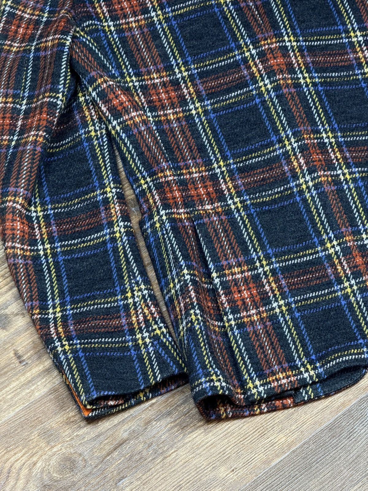 L.B.M. 1911 × Luigi Bianchi L.B.M 1911 Wool Checked Multicolour Two Piece Blazer Jacket Size 46R - 10 Thumbnail